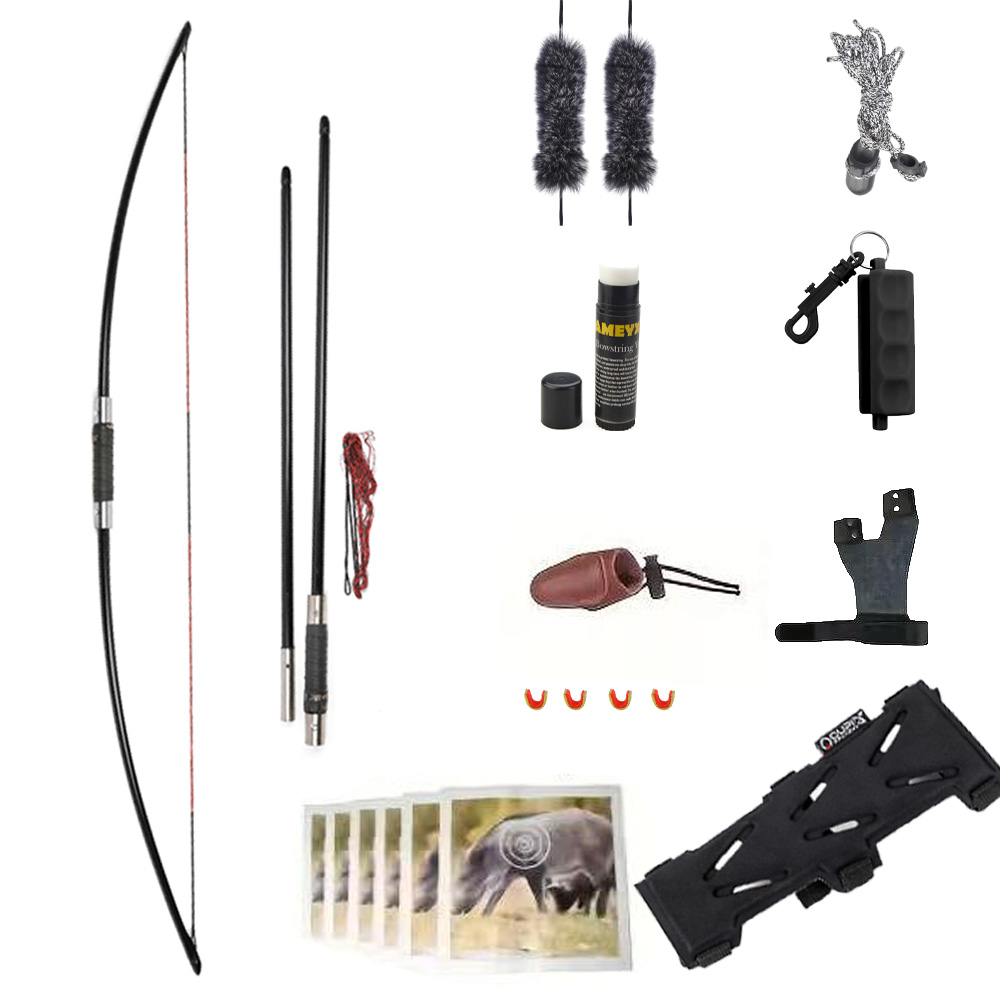 Split Longbow Black 60-70lb – Archery Set