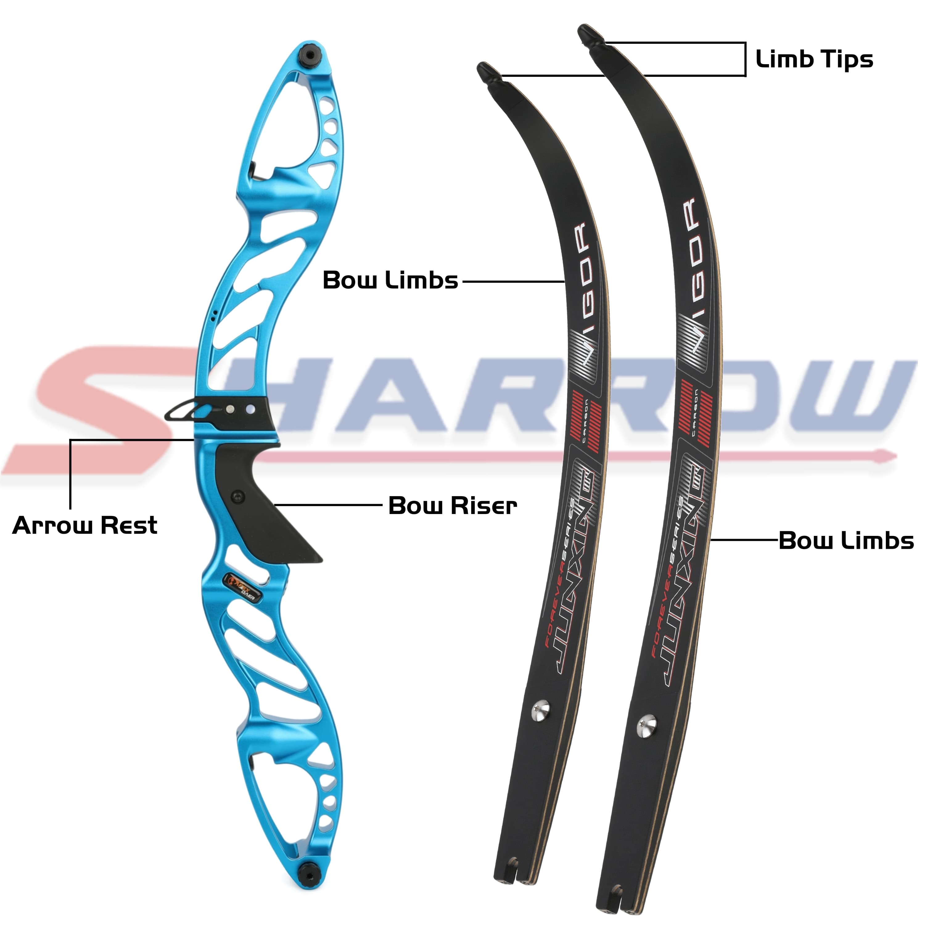  Professional Recurve Bow Set Multiple Draw Weights