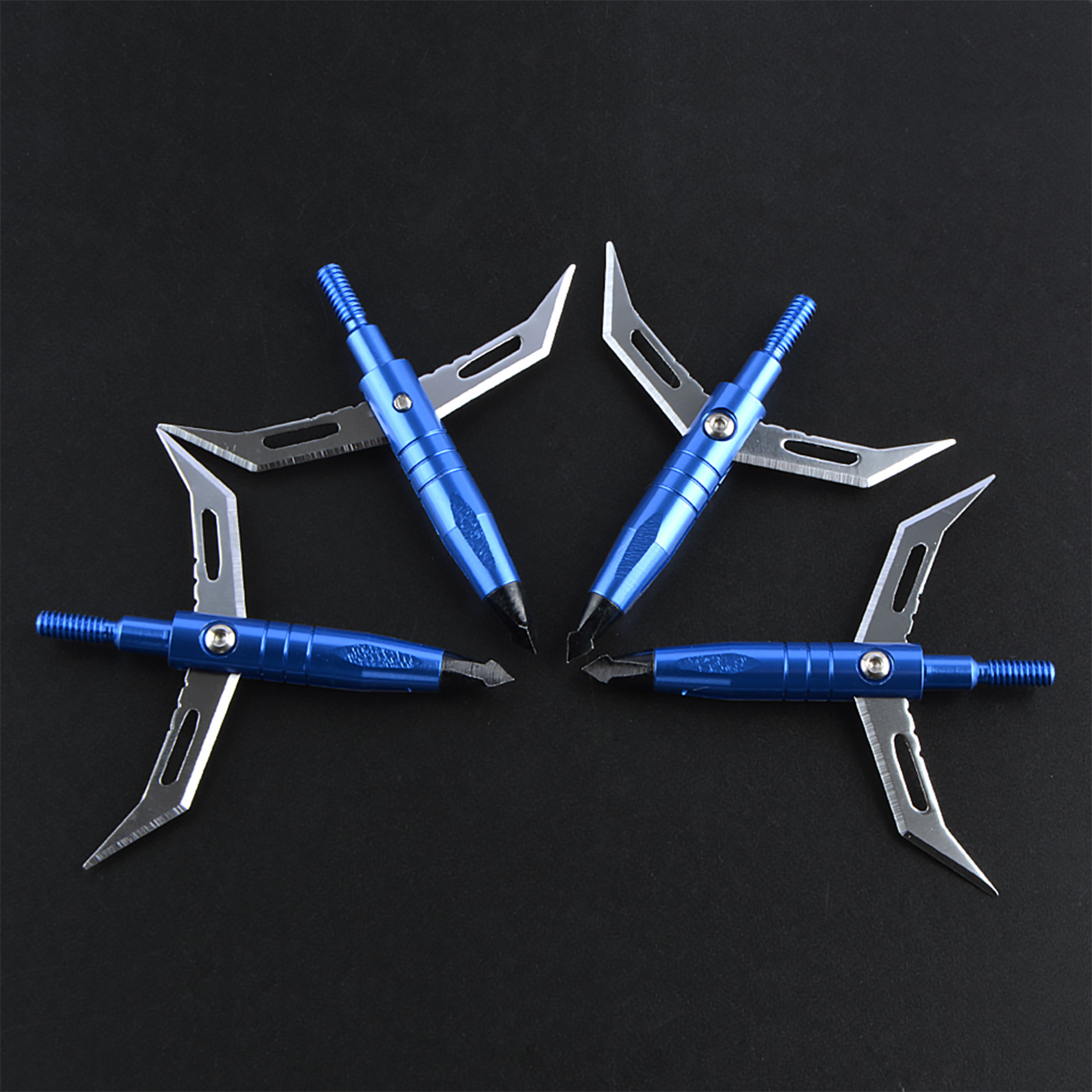 Archery Hunting Broadheads Blade Arrowheads Shooting Target 6X 