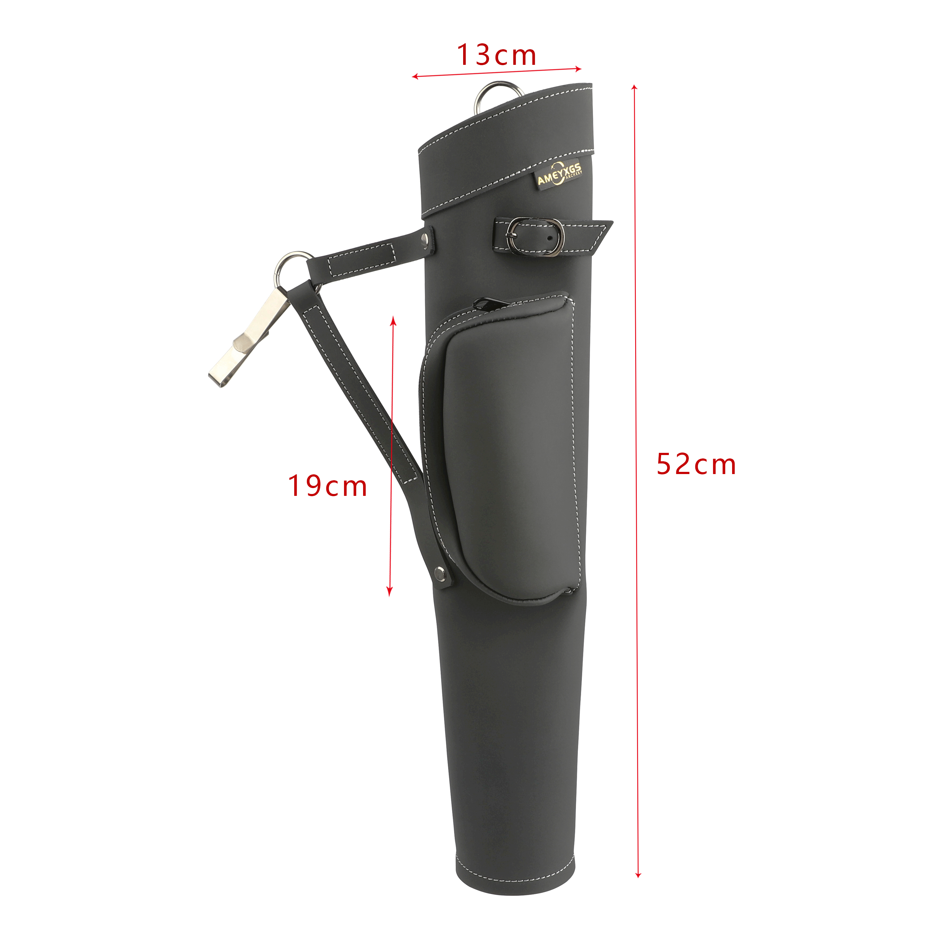 Leather Archery Quiver Waist or Shoulder Carry 