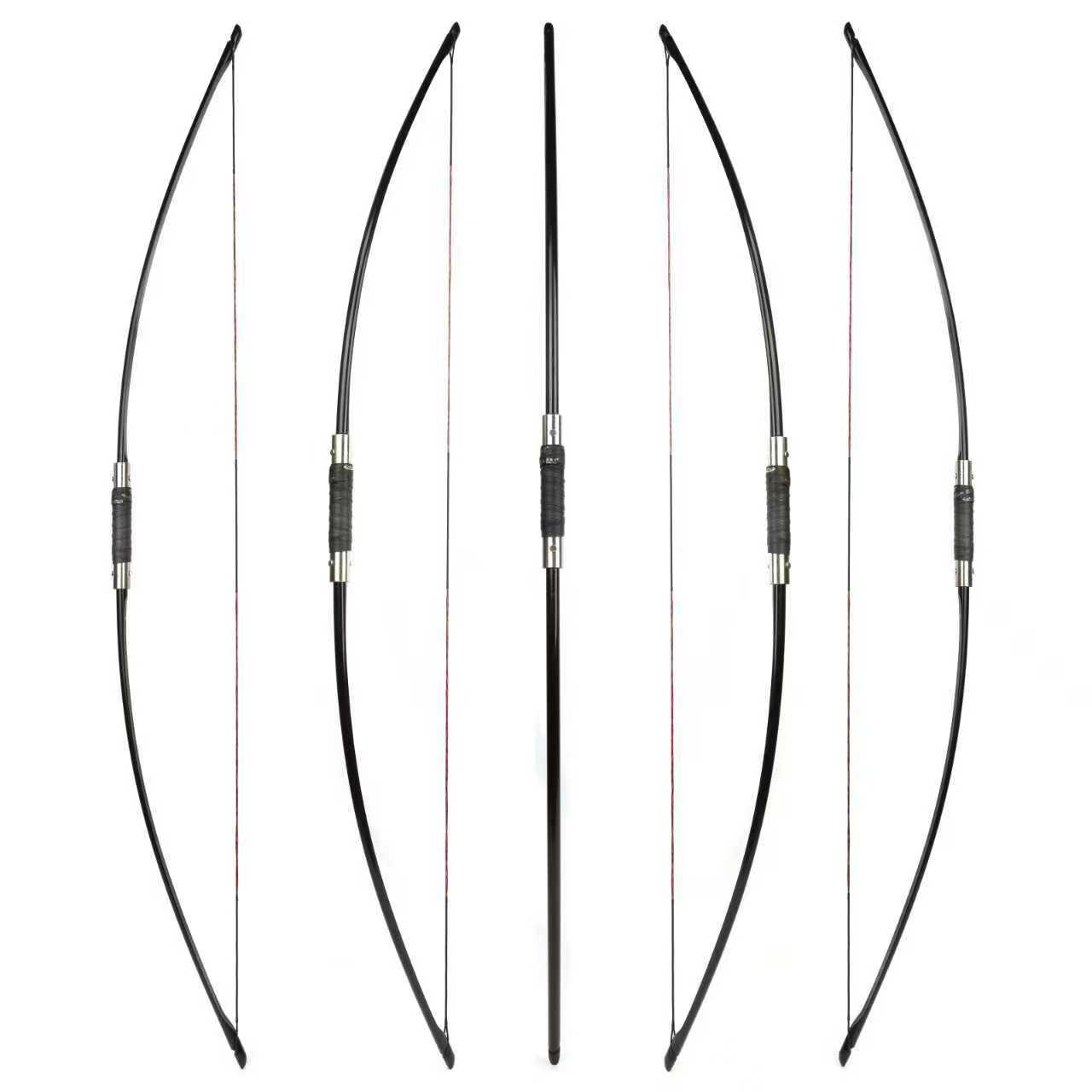 67'' Takedown English Longbow Arrows Traditional Bow Kit 25-120Ibs