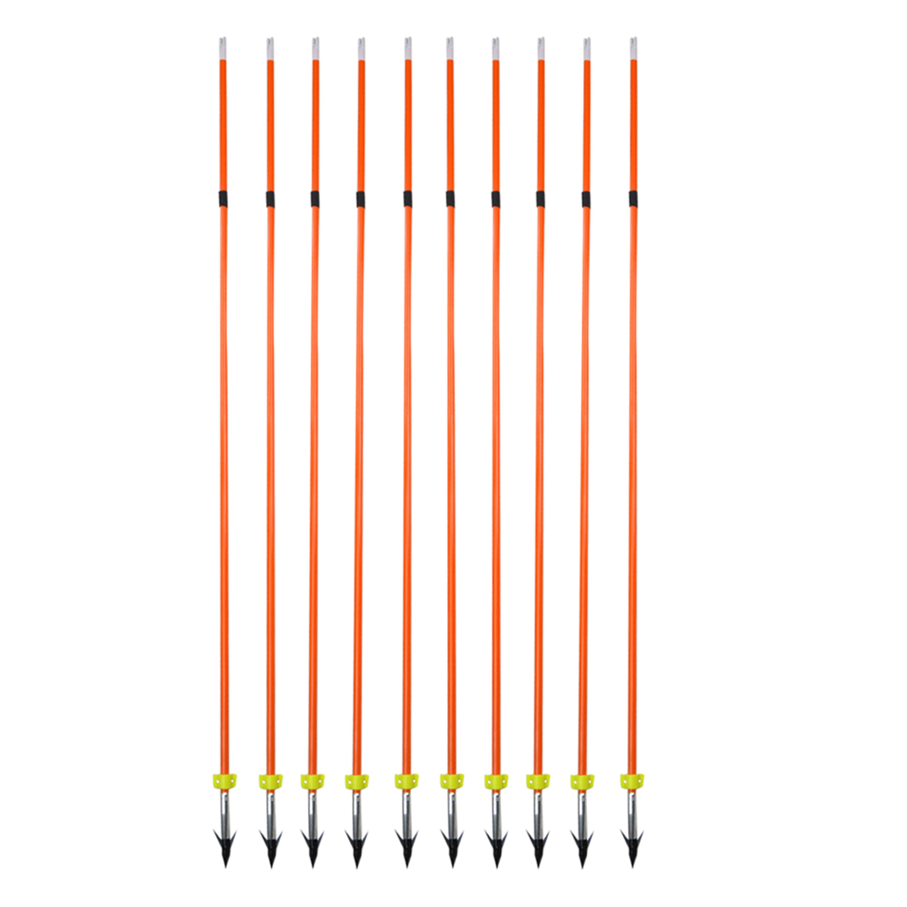 6pcs Fishing Arrow Fiberglass Material Shaft for Outdoor Shooting Hunting