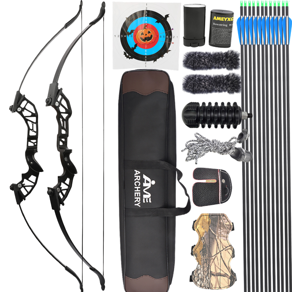 Adjustable Recurve Bow Set – 30–53 lbs Aluminum Alloy Archery Kit