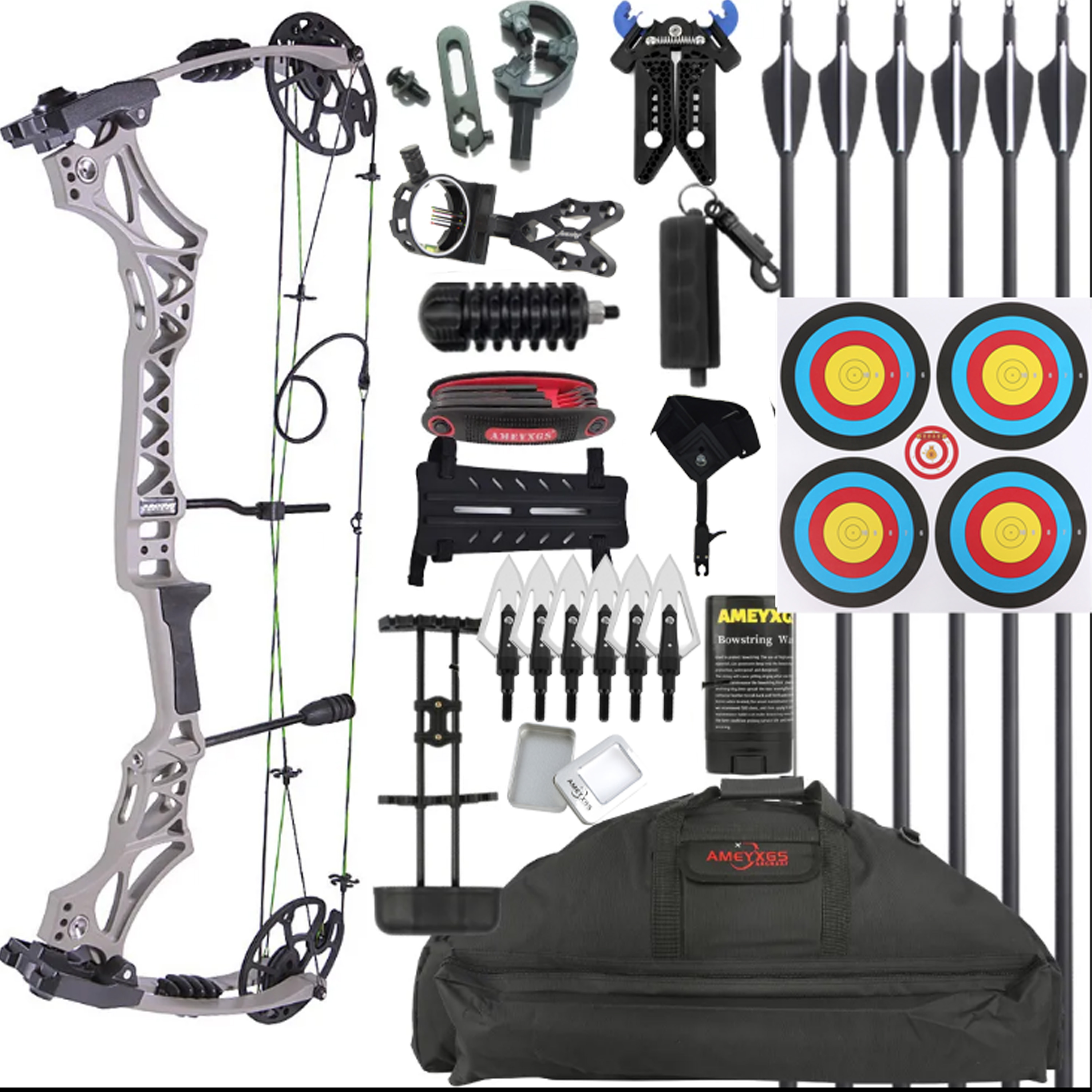 M129 Compound Bow Set 30-70lbs 320fps Hunting Target