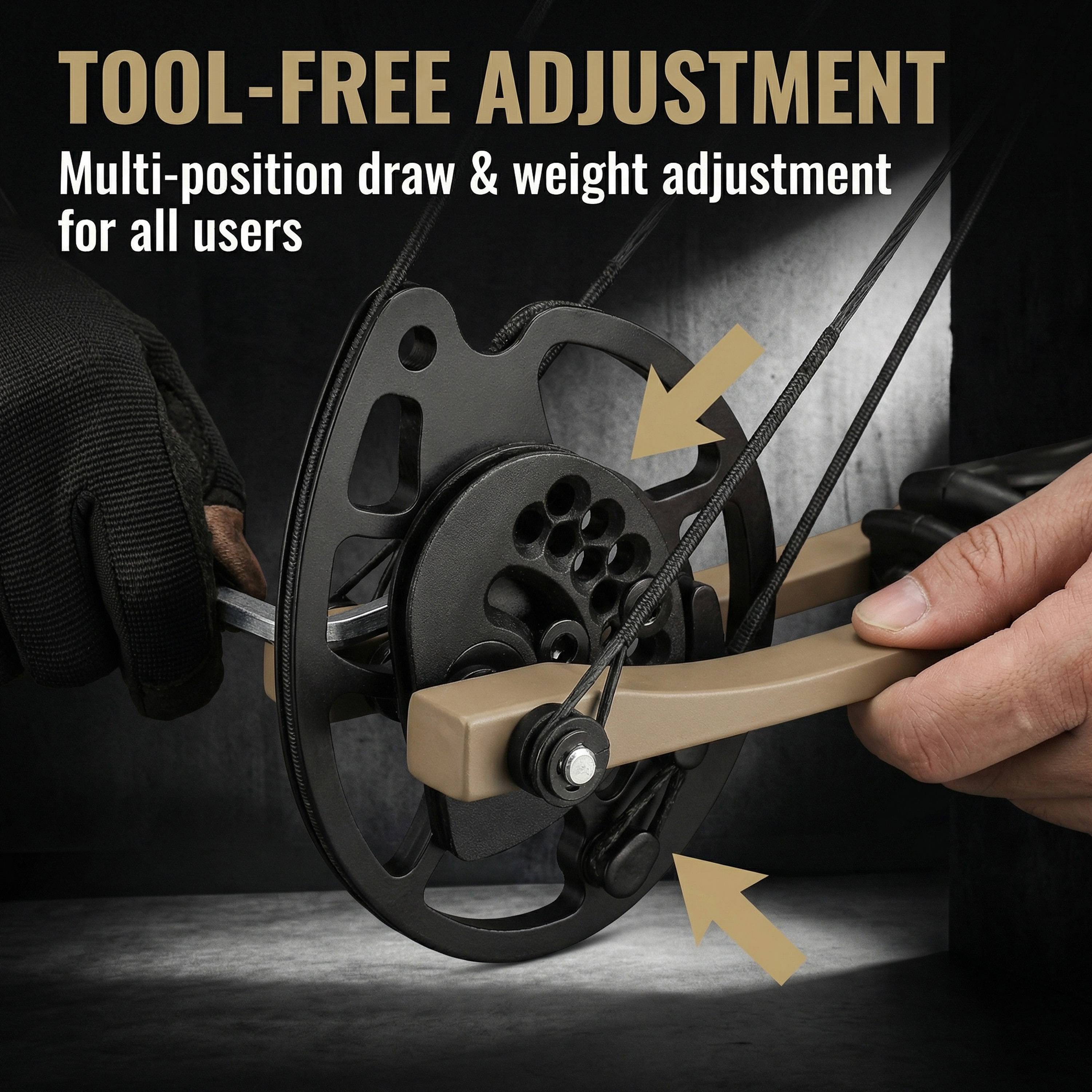 M131 Compound Bow Kit 30-55lbs Adjustable Hunting 310FPS