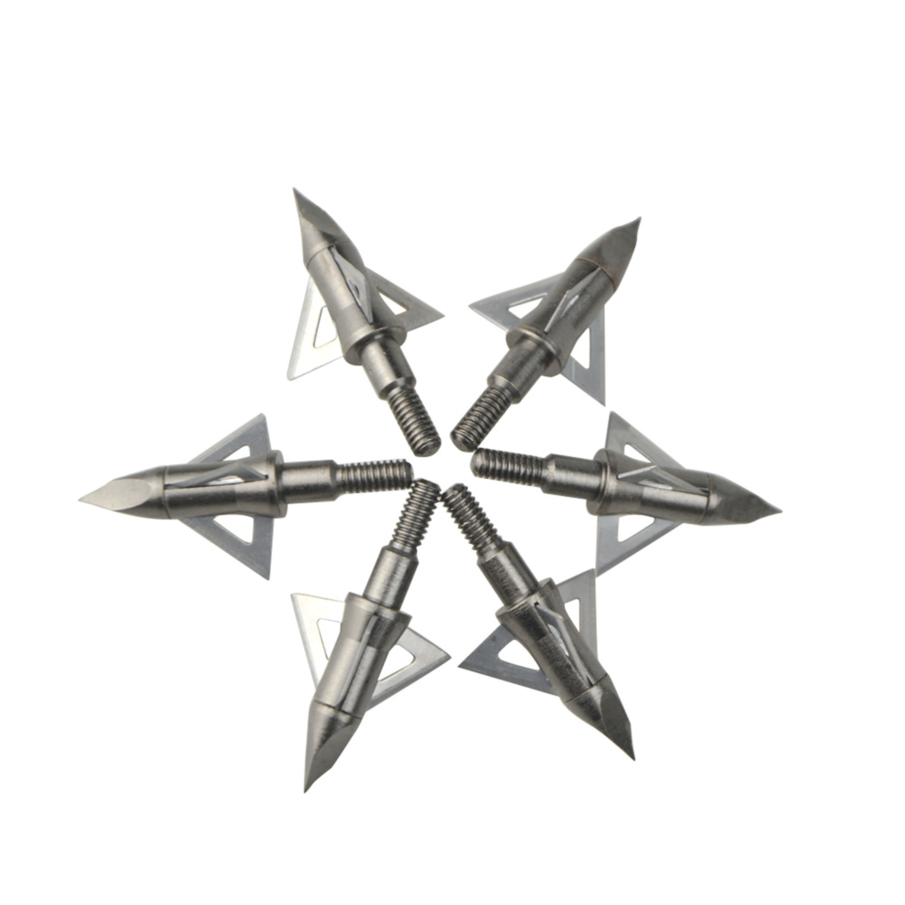 6pcs 100gr Stainless Steel Archery Field Points for Hunting