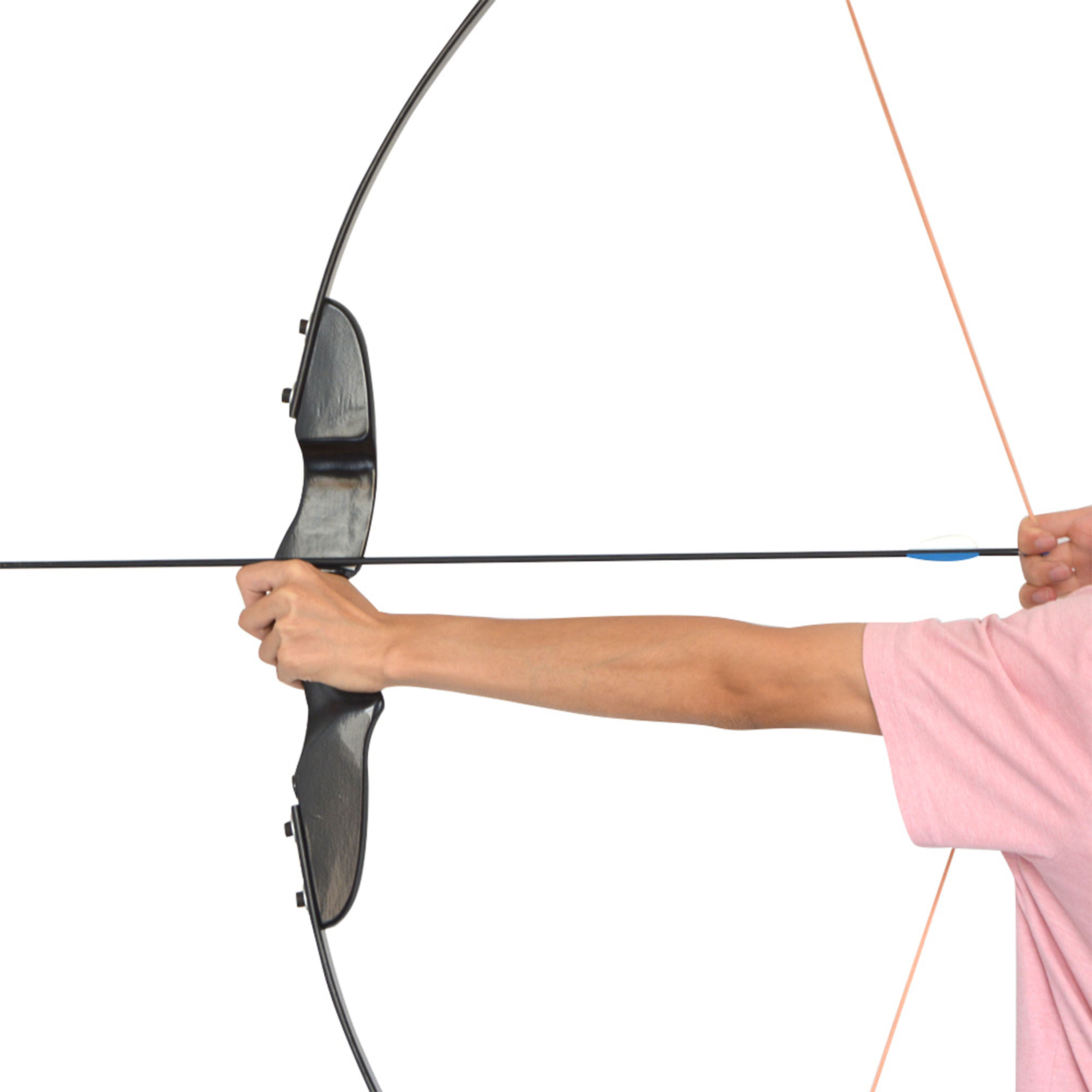 Archery Straight Bow  40lbs Wood Riser Traditional Recurve Bow
