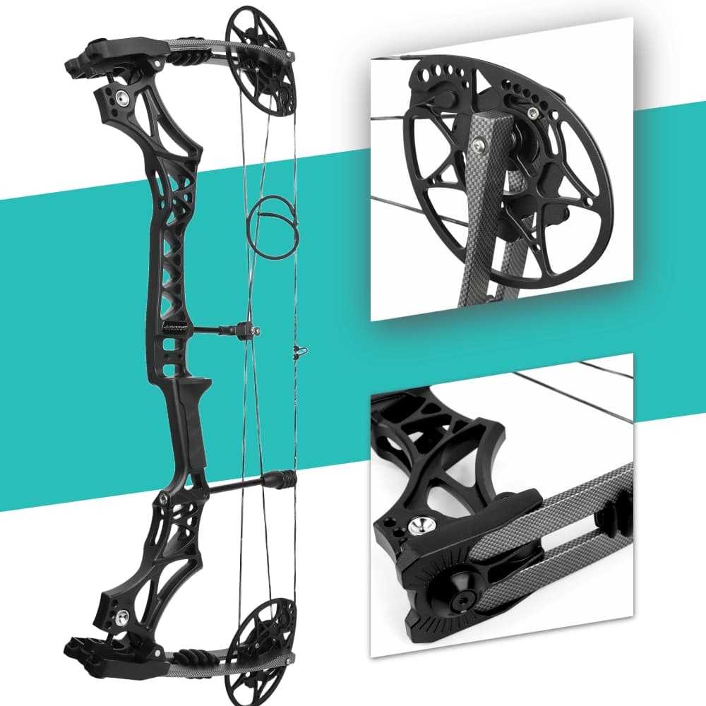 Junxing M128 Compound Bow Package 340 FPS 30-70 LBS Hunting Kit