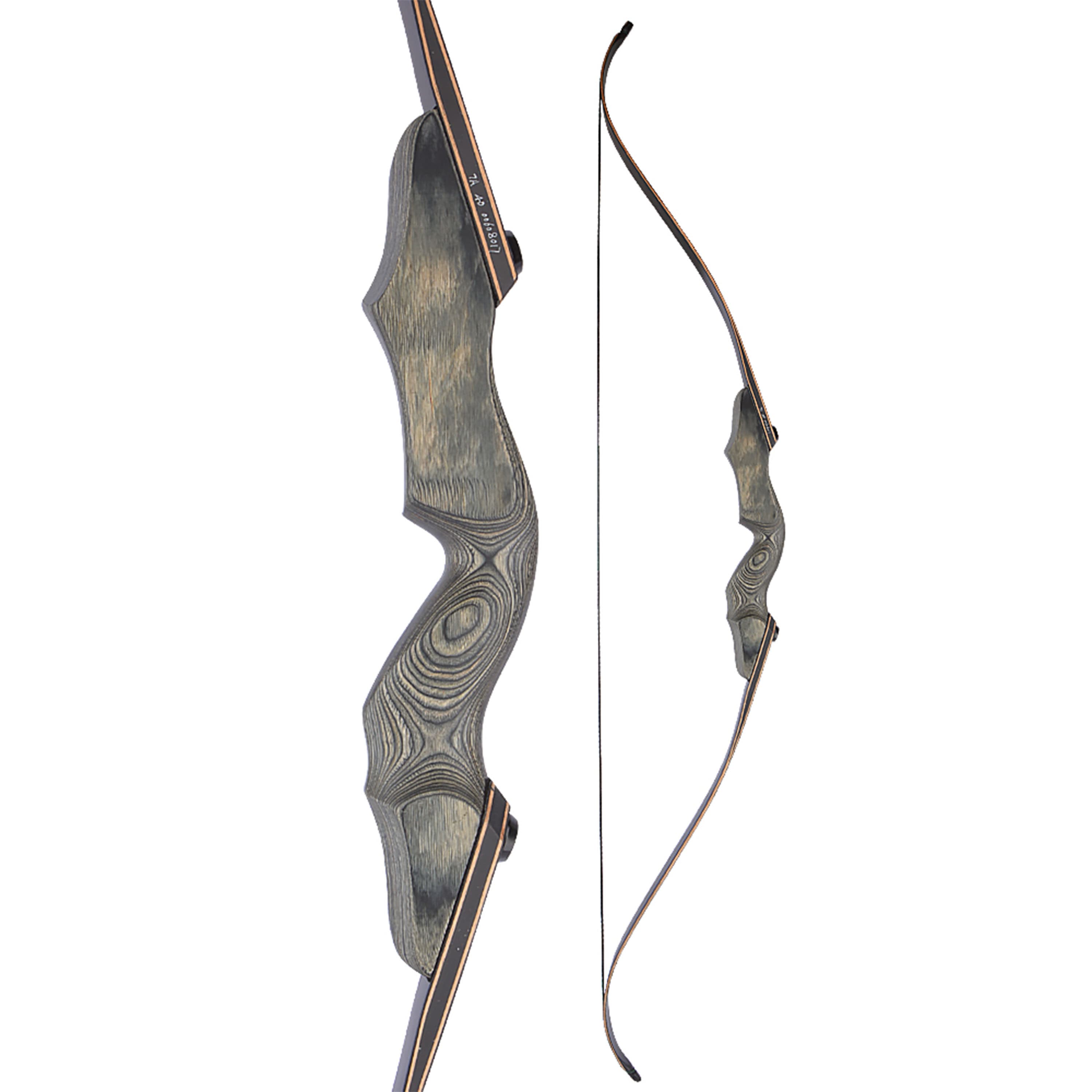 60'' Archery Longbow Takedown Wooden Riser 30-50lbs Target Shooting