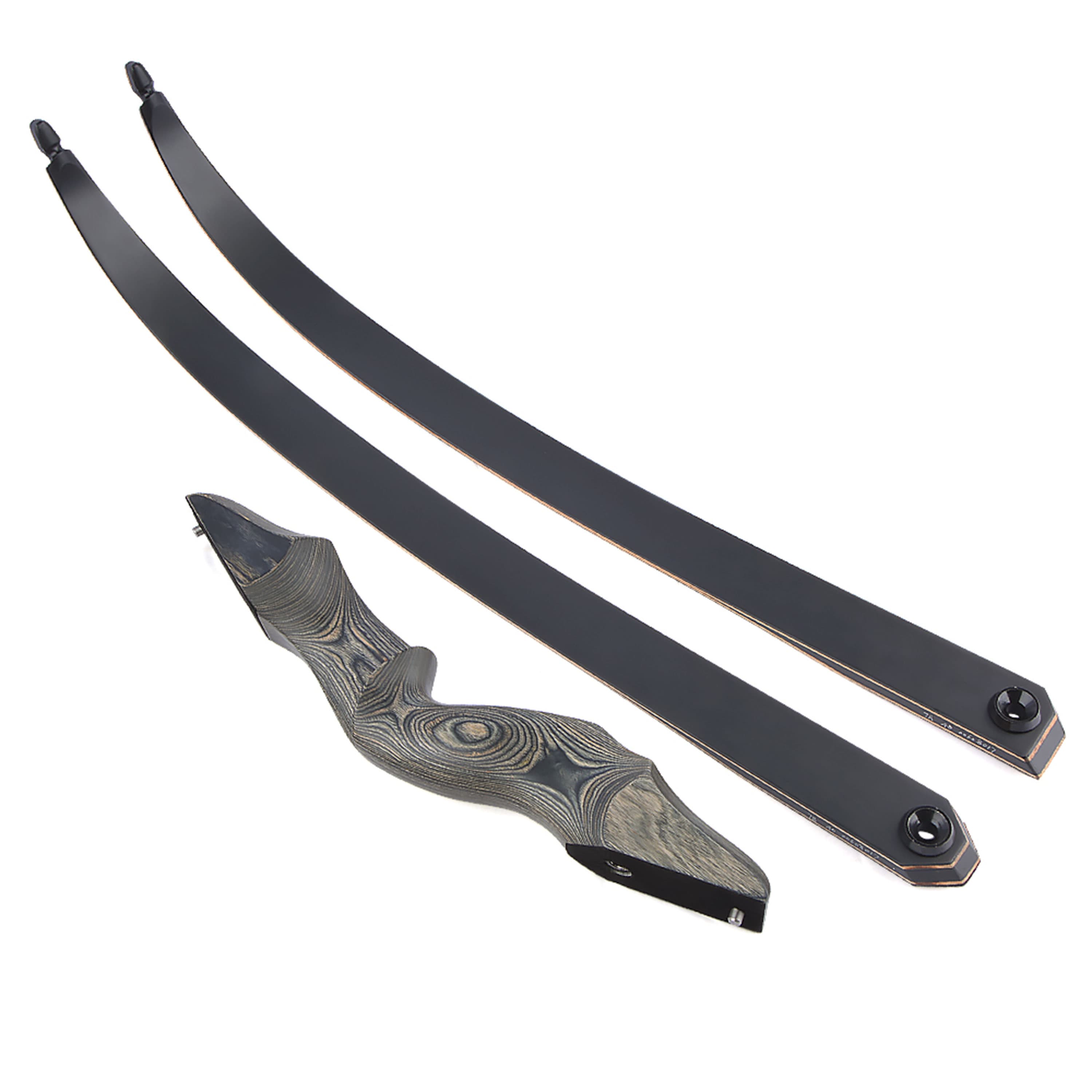 60'' Archery Longbow Takedown Wooden Riser 30-50lbs Target Shooting