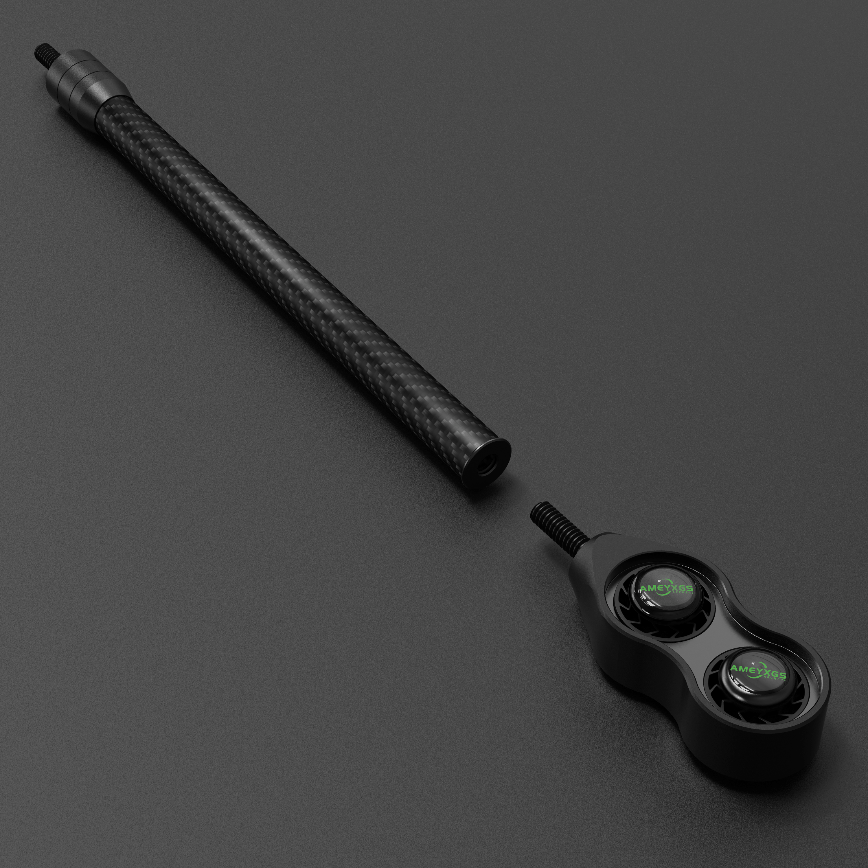 SHARROW Carbon Fiber Compound Bow Stabilizer Rod 8"/10"/12"/15'' 