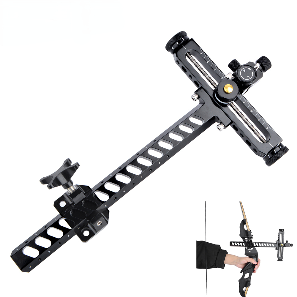 1pc  Archery Aluminum Alloy Recurve Bow Sight For Aiming Tool Outdoor Adjust Shooting Hunting Accessories