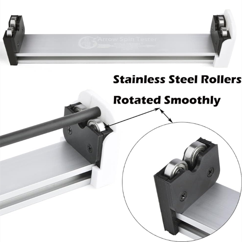 Archery Arrow Spinner Aluminum Alloy Arrow Balance Straightness Tool Arrow Feather and Broadheads Balance Check Arrow Spine Tester Arrow Accessory