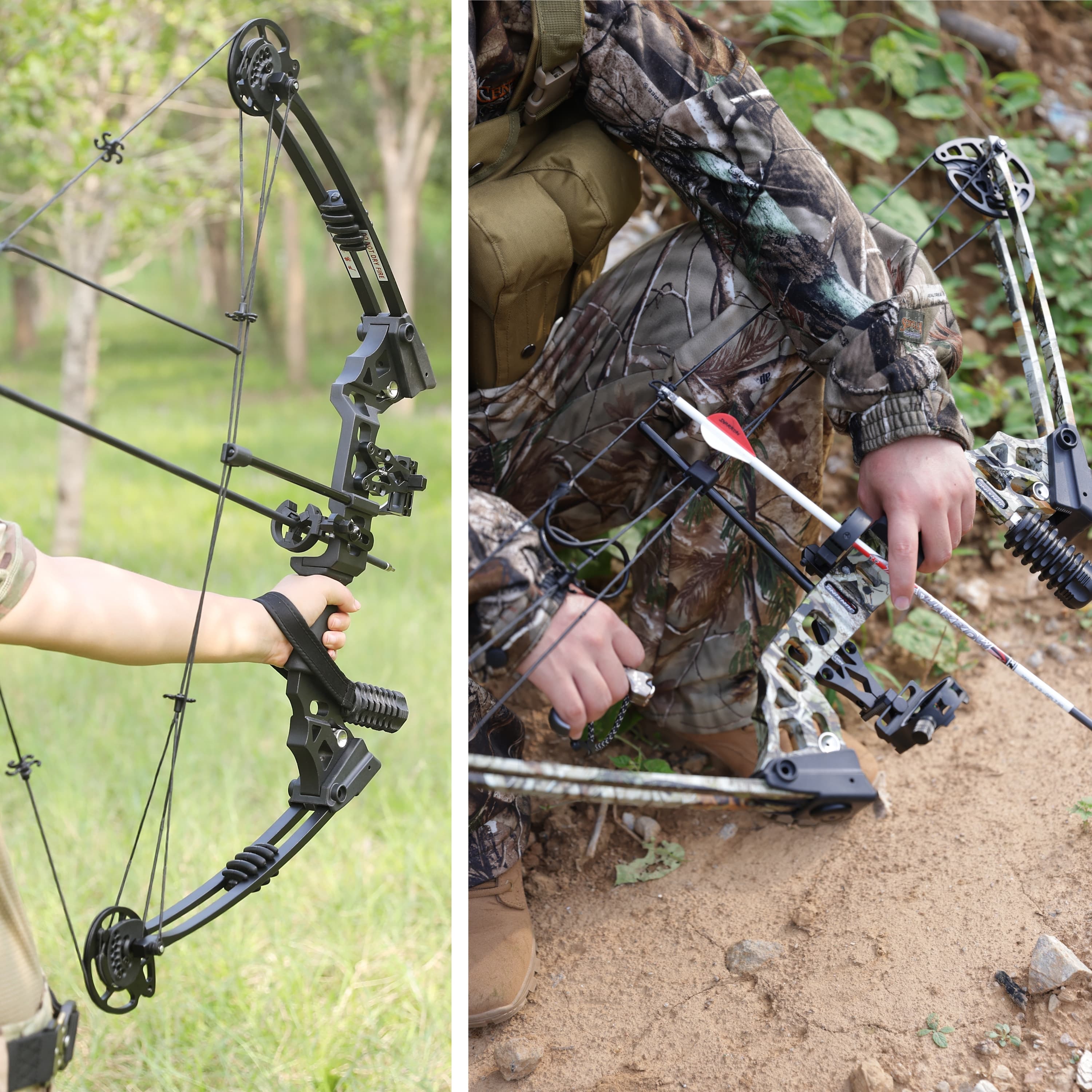 Compound Bow 20-70lbs Archery Set Target Hunting LH RH