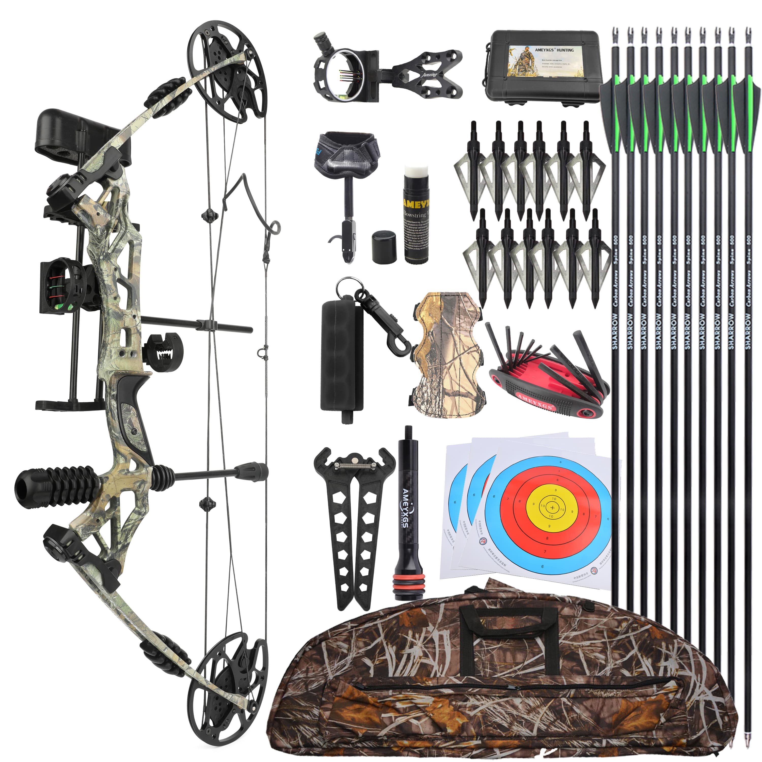 Kaimei Han Compound Bow Hunting Bow 30-60lb