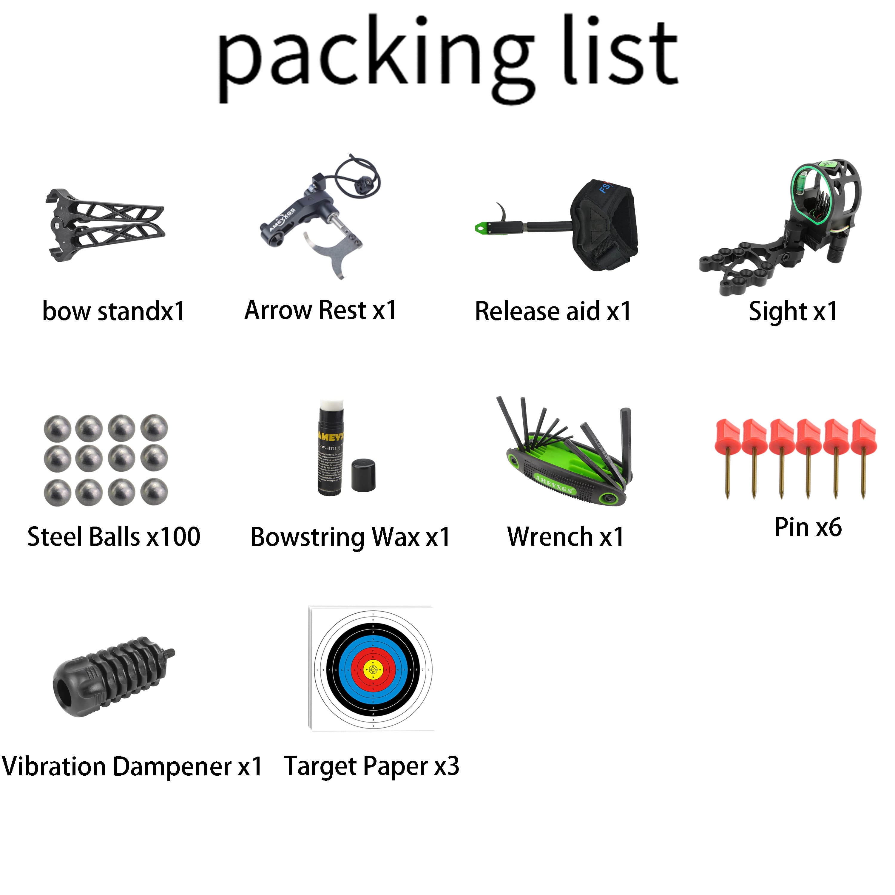 Short Axis Dual-Use Compound Hunting Bow Kit 30–70lbs