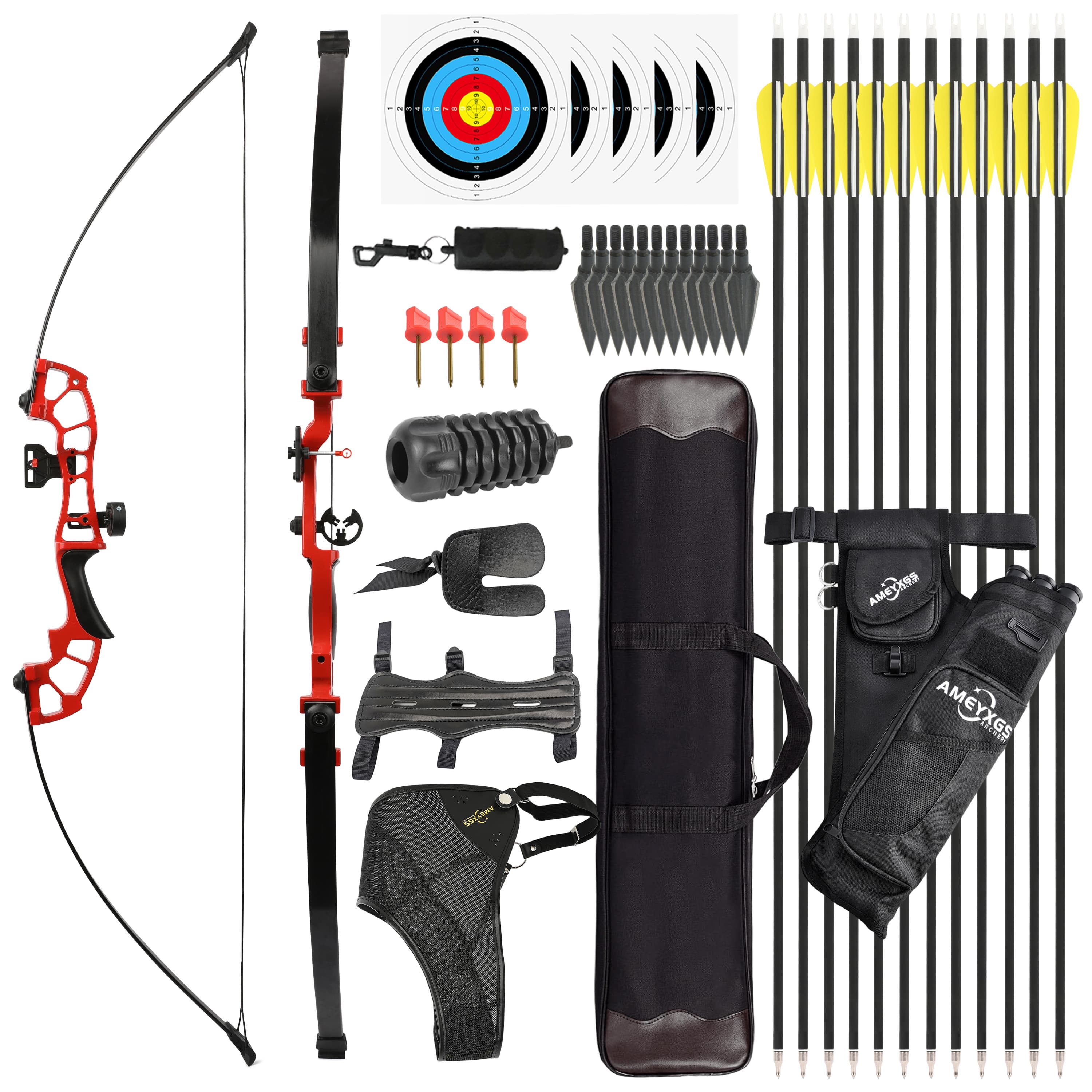 52" Archery Recurve Bow 30–50lbs for Competition & Hunting