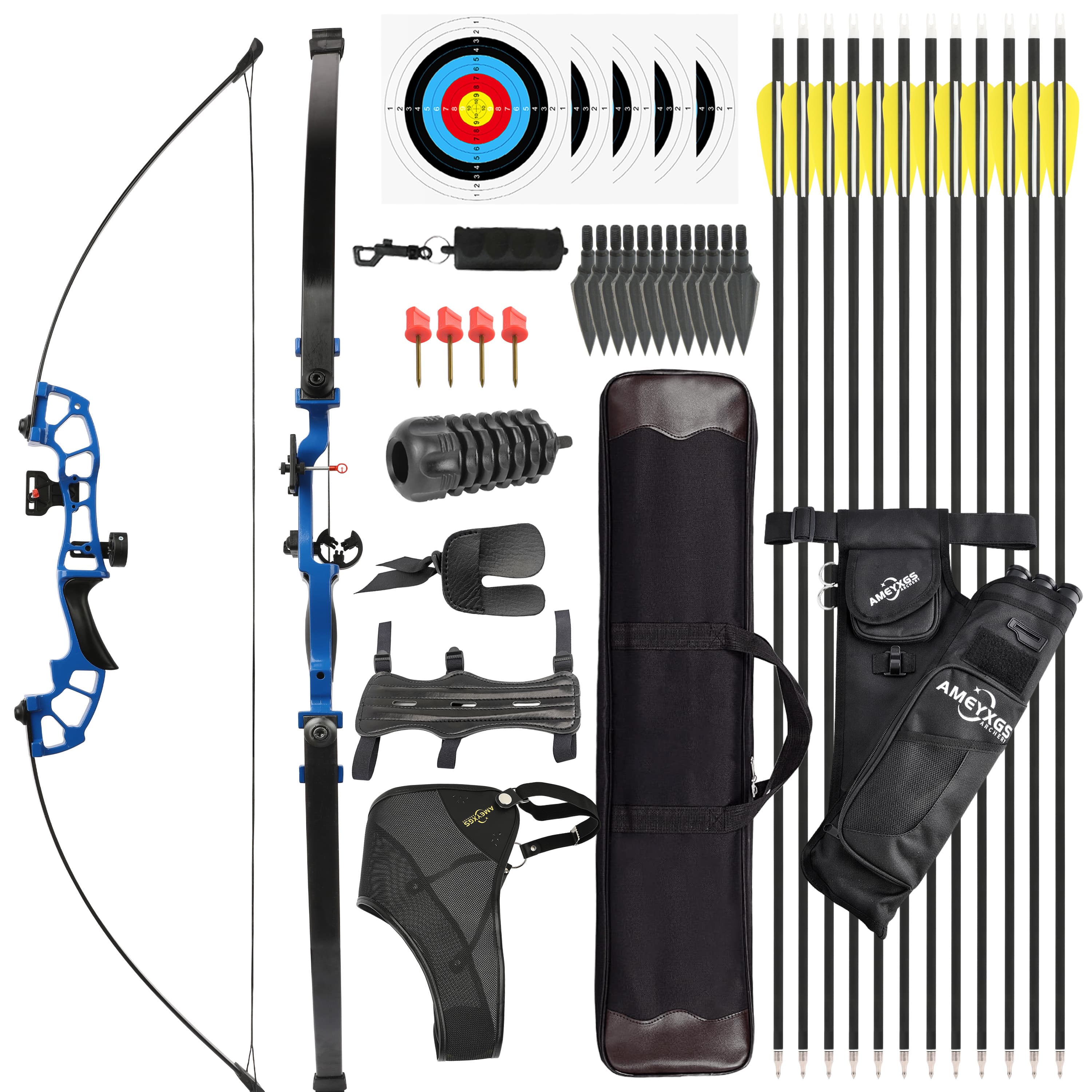 52" Archery Recurve Bow 30–50lbs for Competition & Hunting