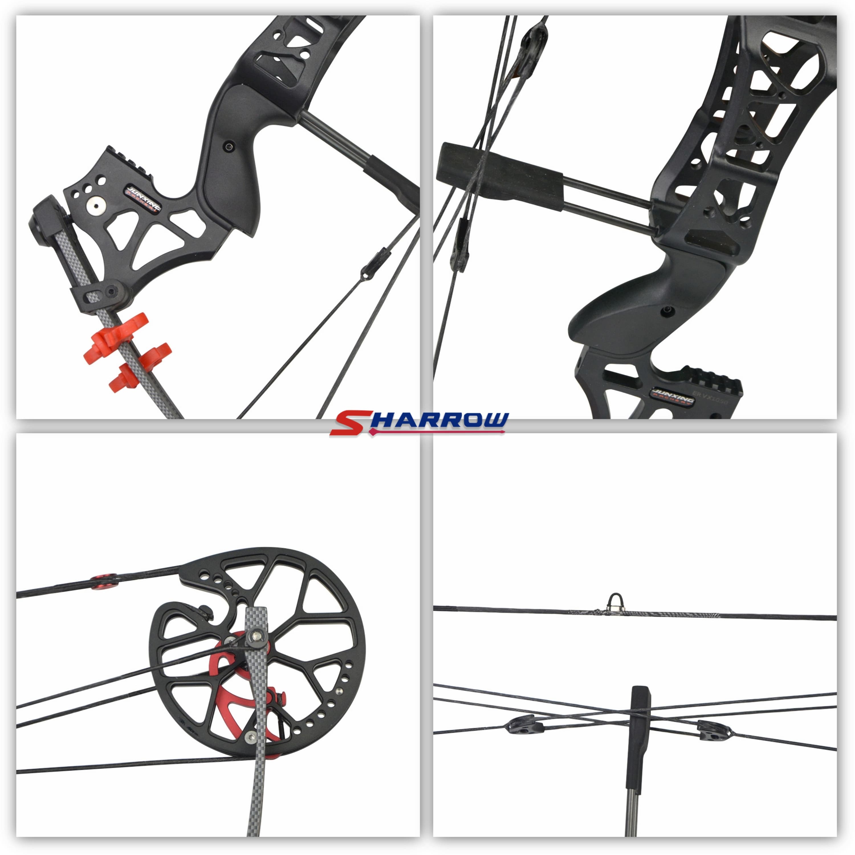 Archery 30-60lbs Dual -ues Compound Bow Set RH/LH 