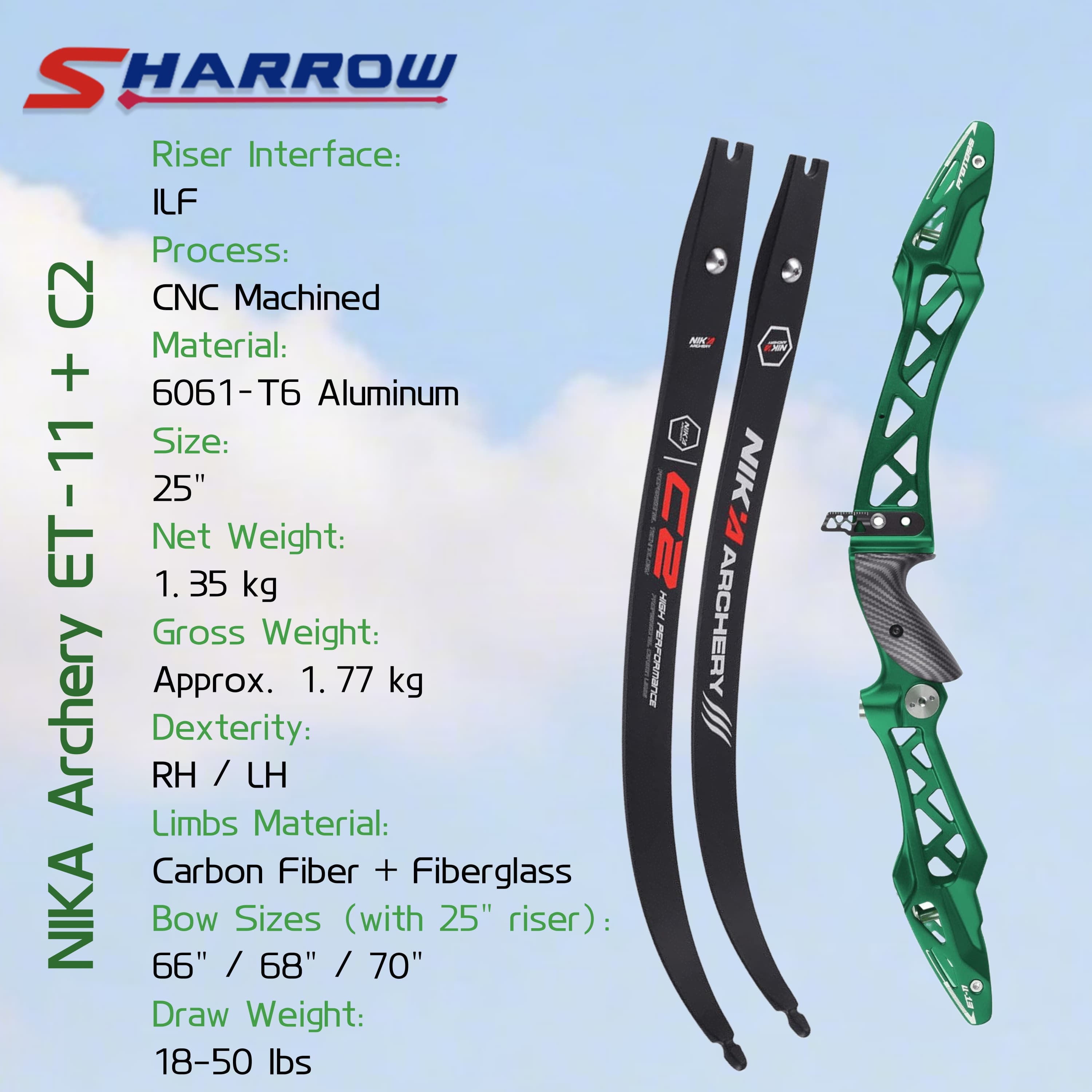 ET11 Professional Competitive Recurve Bow set