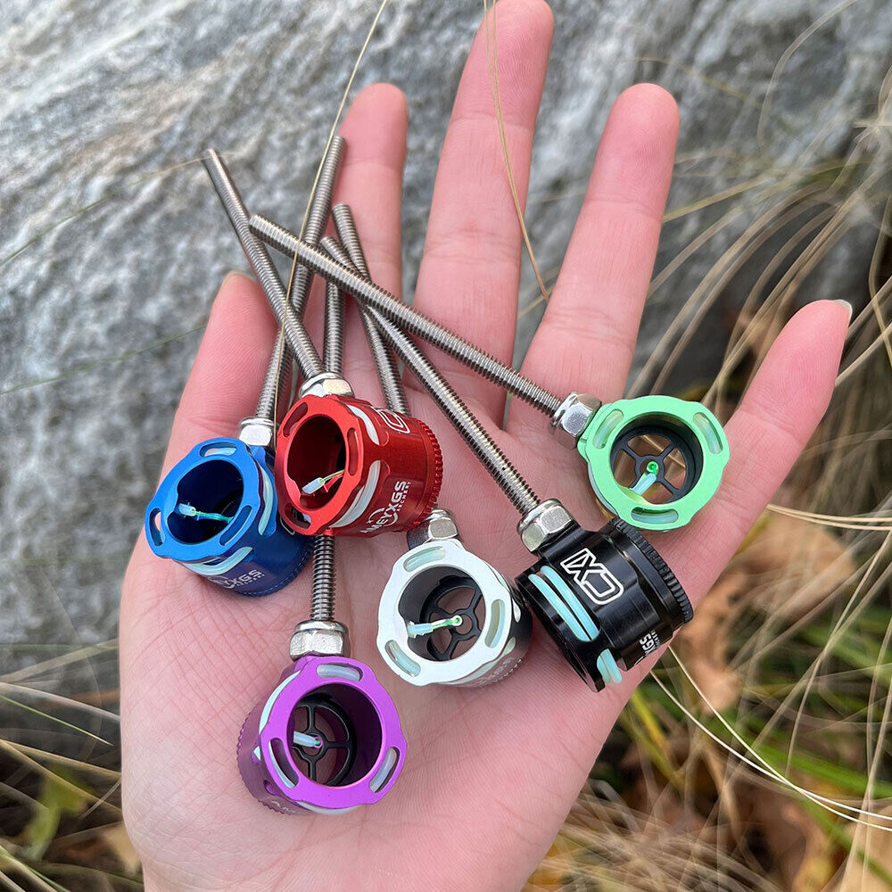 Recurve Bow Sight 1 Pin 0.019" Optical Fiber Single Pin Alloy Archery Hunting