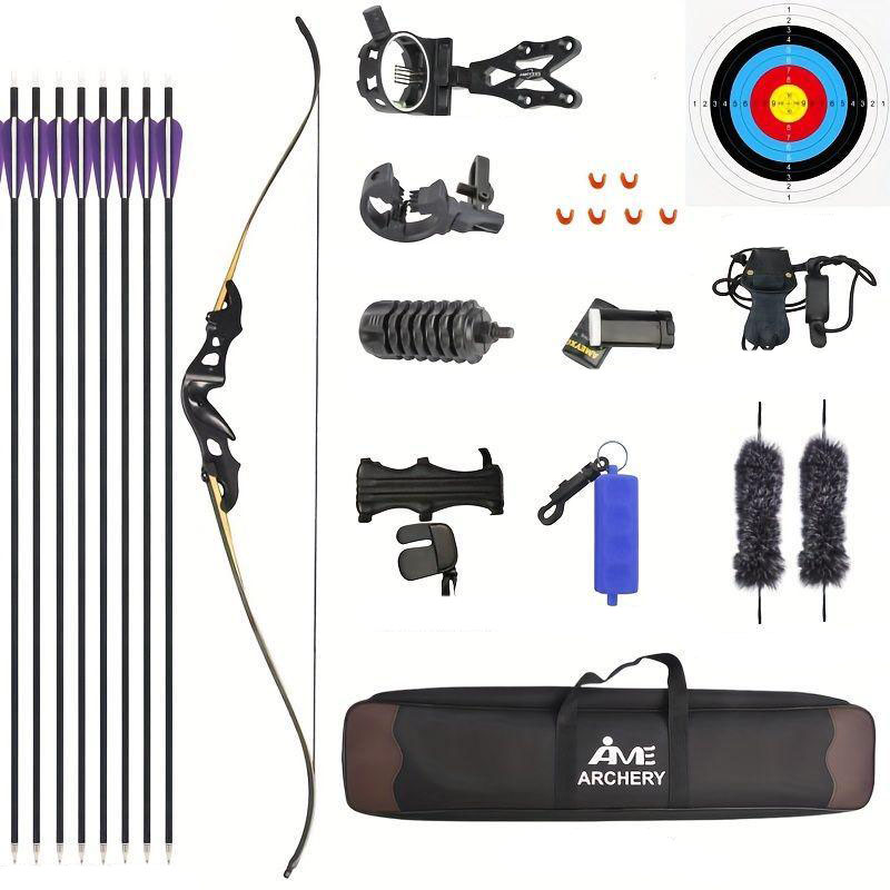 Metal Spirit Cloud 60″ Recurve Bow – 40lb Fiberglass+Bamboo