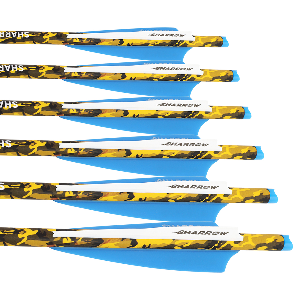 12pcs Hunting Bolts 16"-22" Mixed Carbon Arrows with 125gr Points