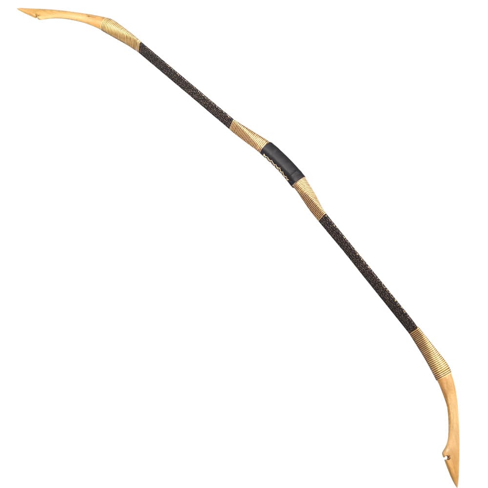 Wooden Mongolian Horsebow Archery Hunting Bow Set 25–55lbs