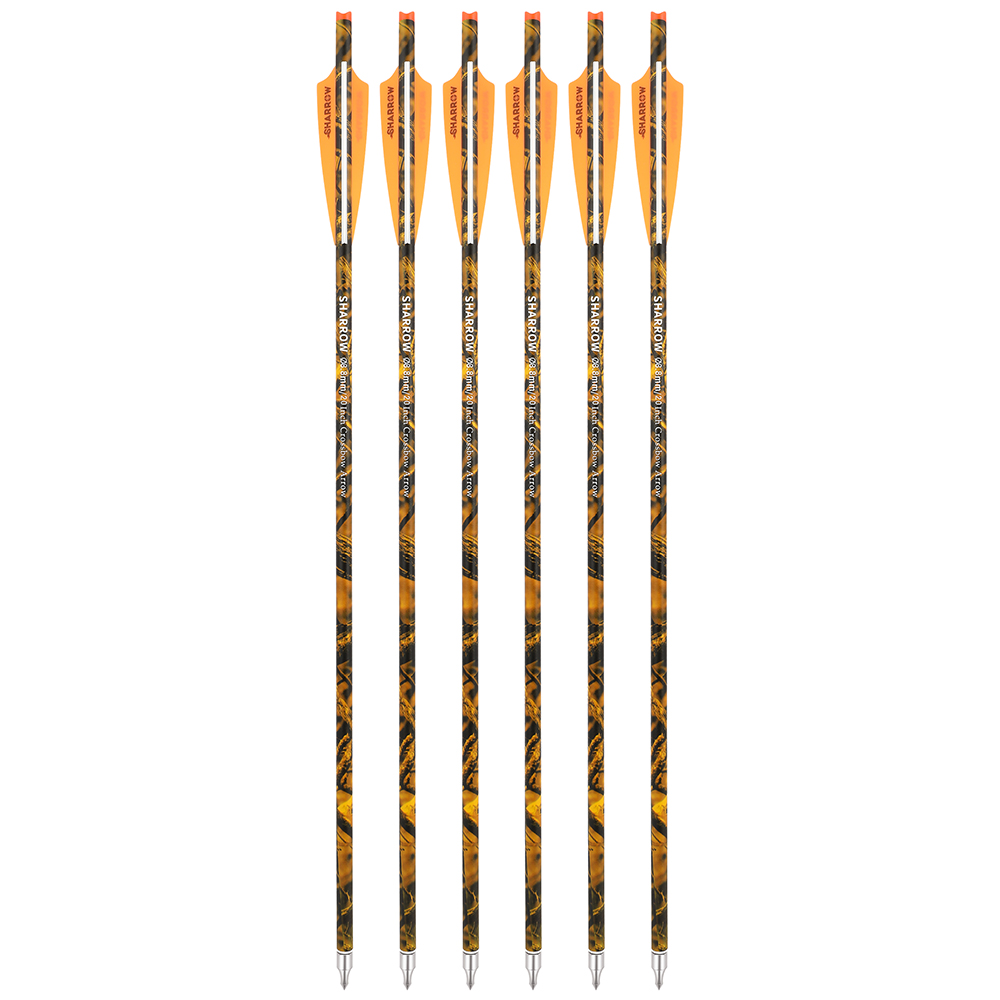 Crossbow Arrows by SHARROW 125 Grains with Shield Feathers