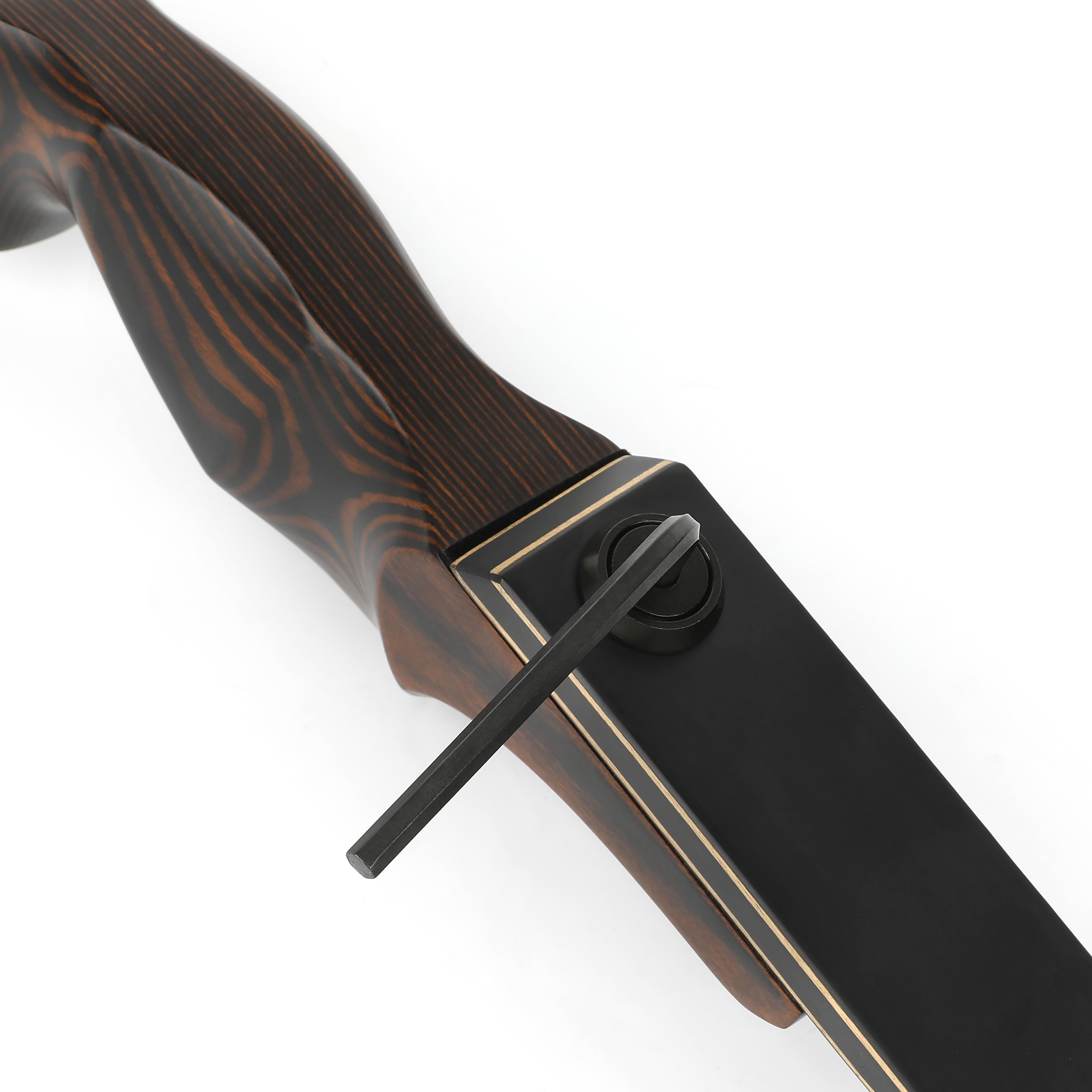 60" Recurve Bow Wooden Riser 25-60lb Takedown Archery American Hunting