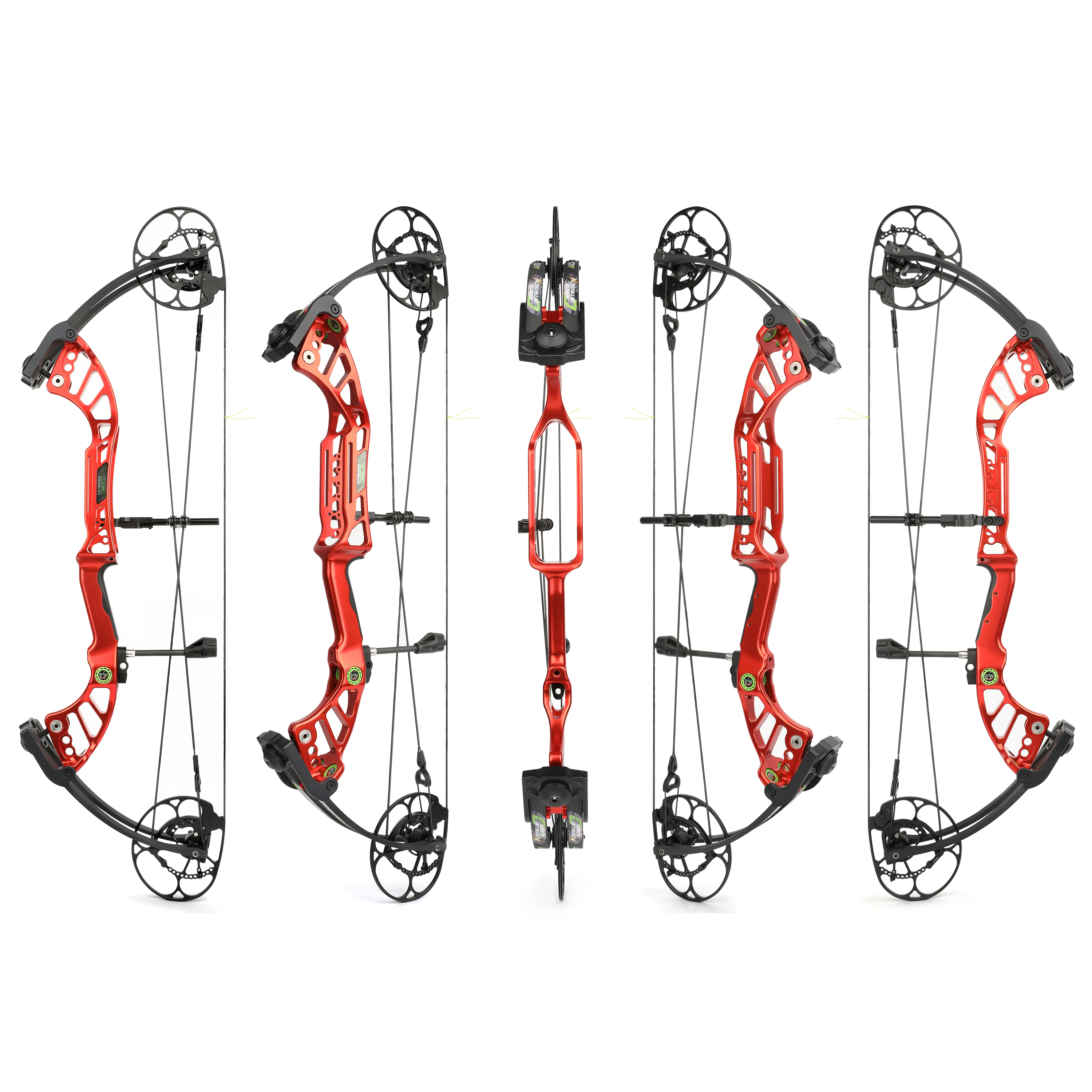 High-Performance Compound Bow (Red) 85% Let-Off
