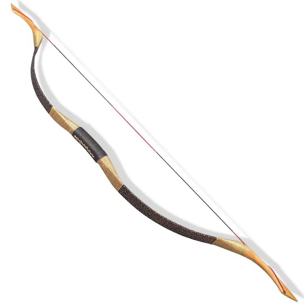 Wooden Mongolian Horsebow Archery Hunting Bow Set 25–55lbs