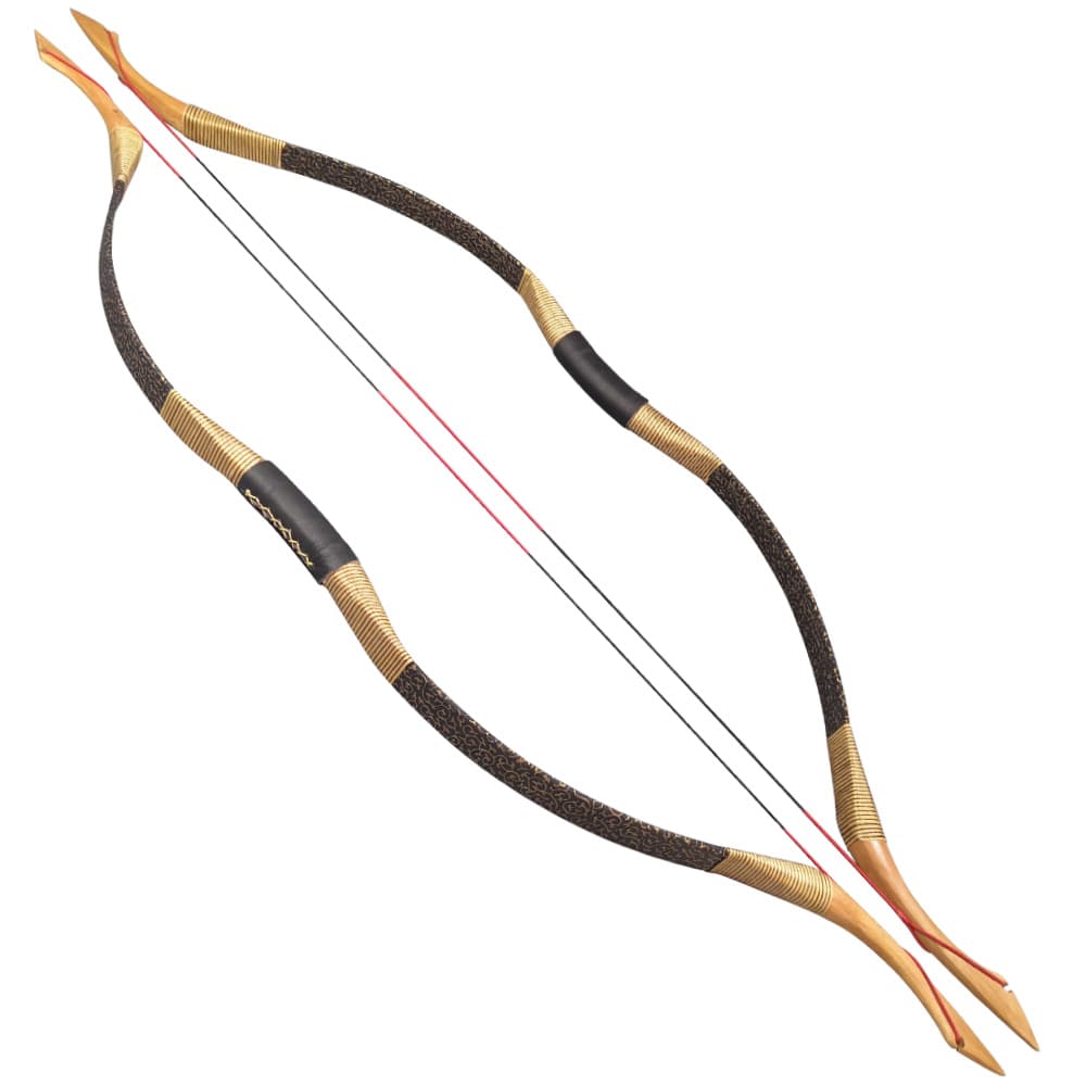 Wooden Mongolian Horsebow Archery Hunting Bow Set 25–55lbs