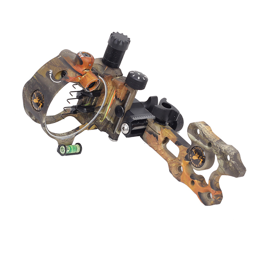 Short 5-Pin Sight Camo for Archery with Durable Camouflage Design