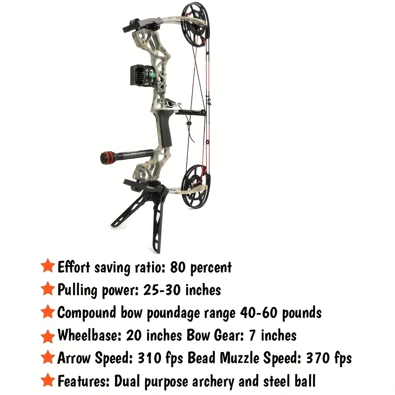 KAIMEI 270 Dual-Use Compound Bow 40–60LBS Camo