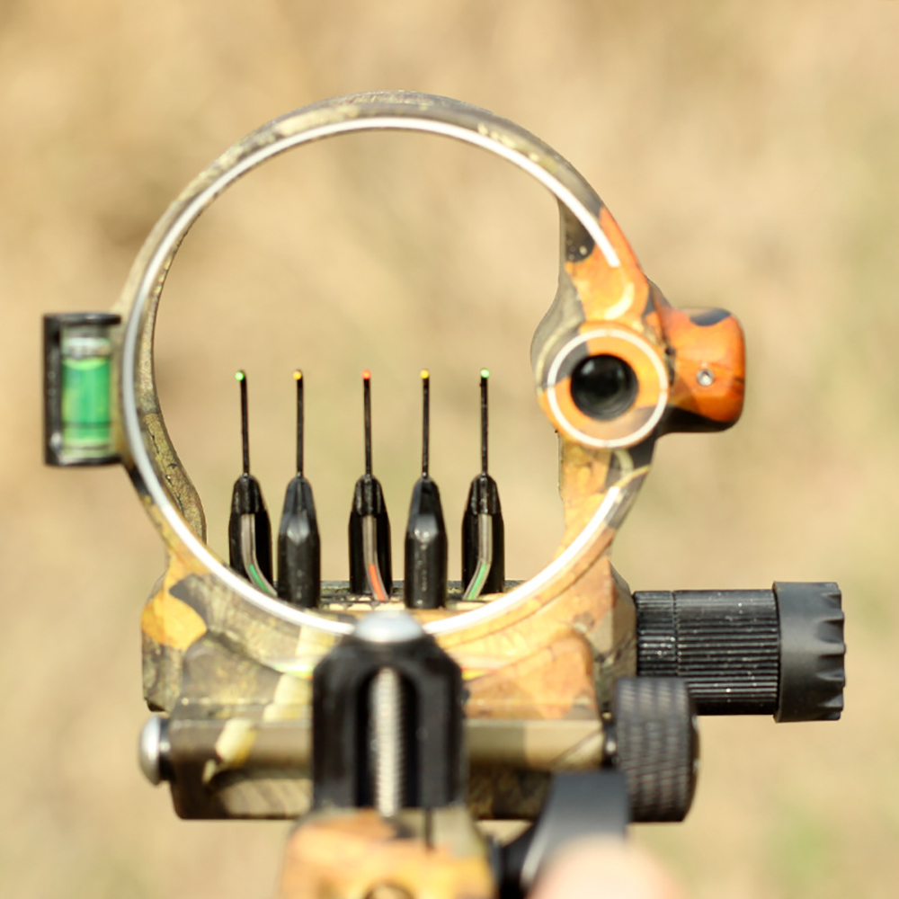 Short 5-Pin Sight Camo for Archery with Durable Camouflage Design