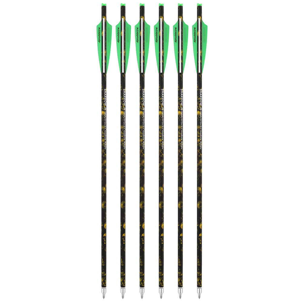 Crossbow Arrows by SHARROW 125 Grains with Shield Feathers