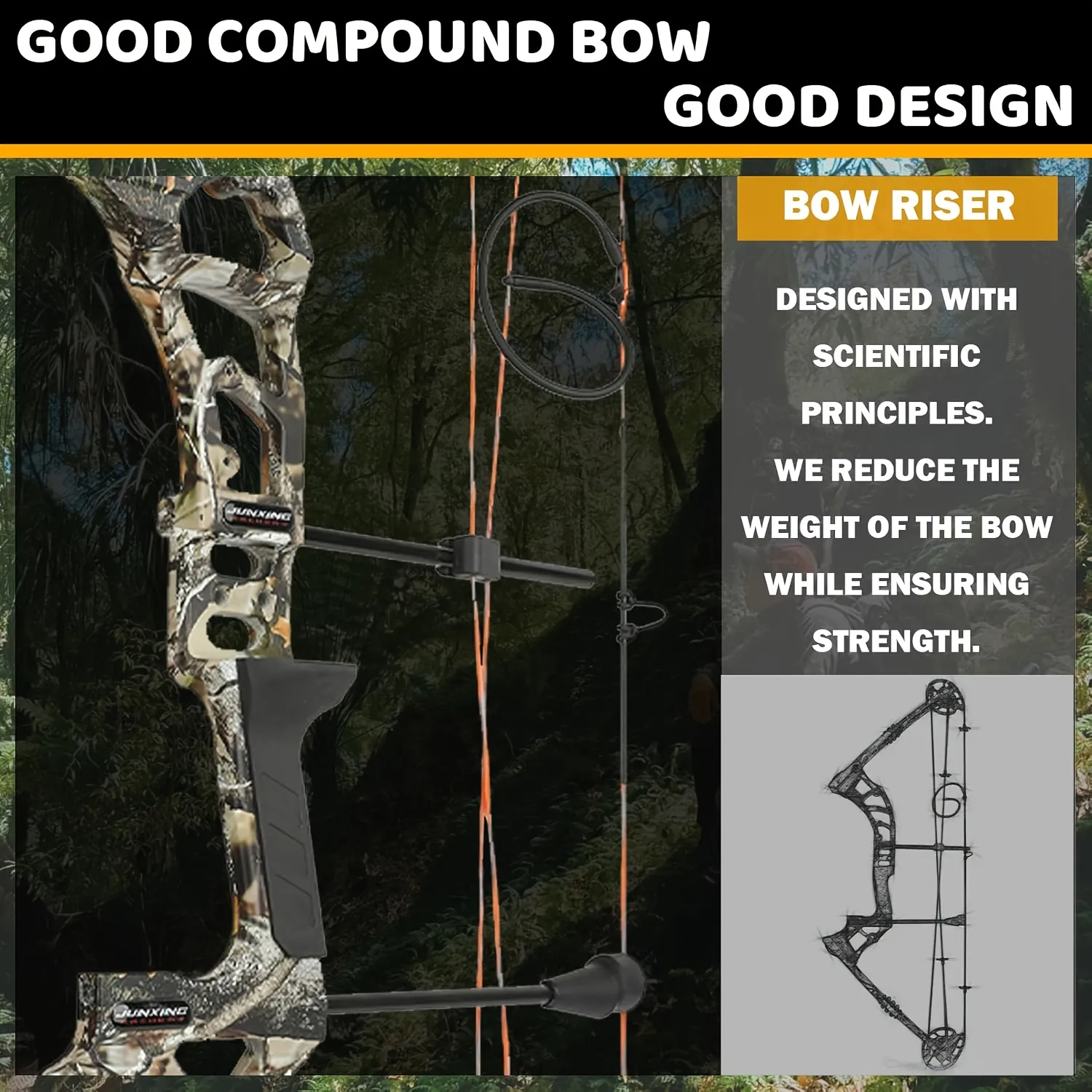 Archery Camouflage Compound Bow Set 0-70lbs Right Hand Hunting