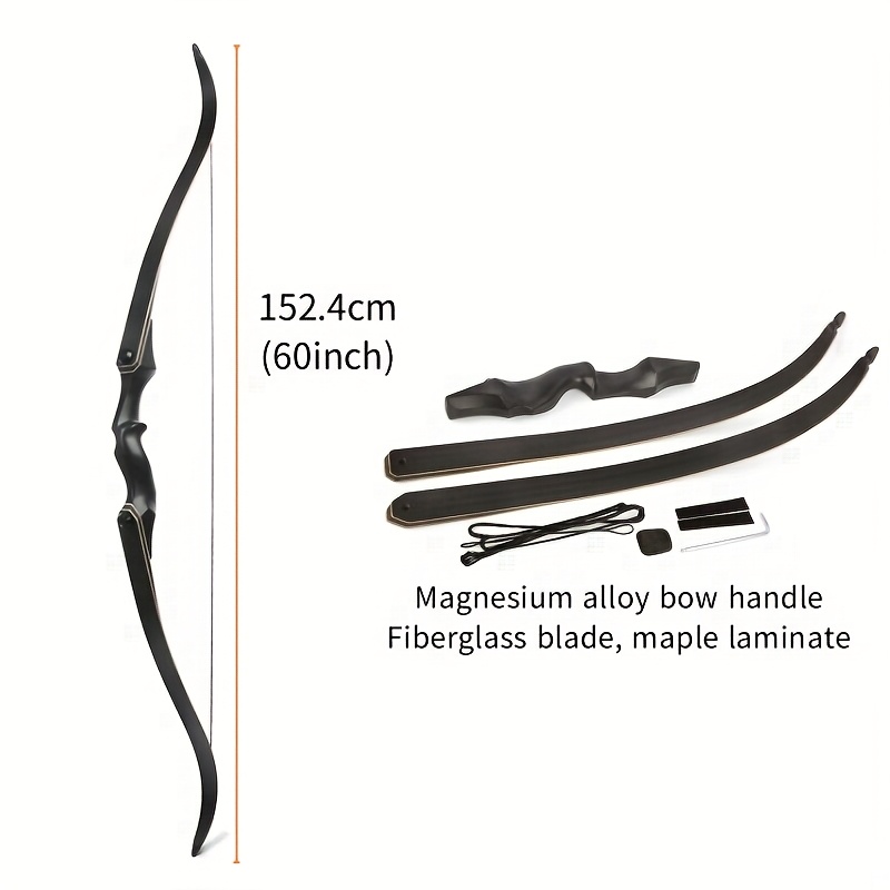 60" Magnesium Alloy Recurve Bow – 40/50LBS