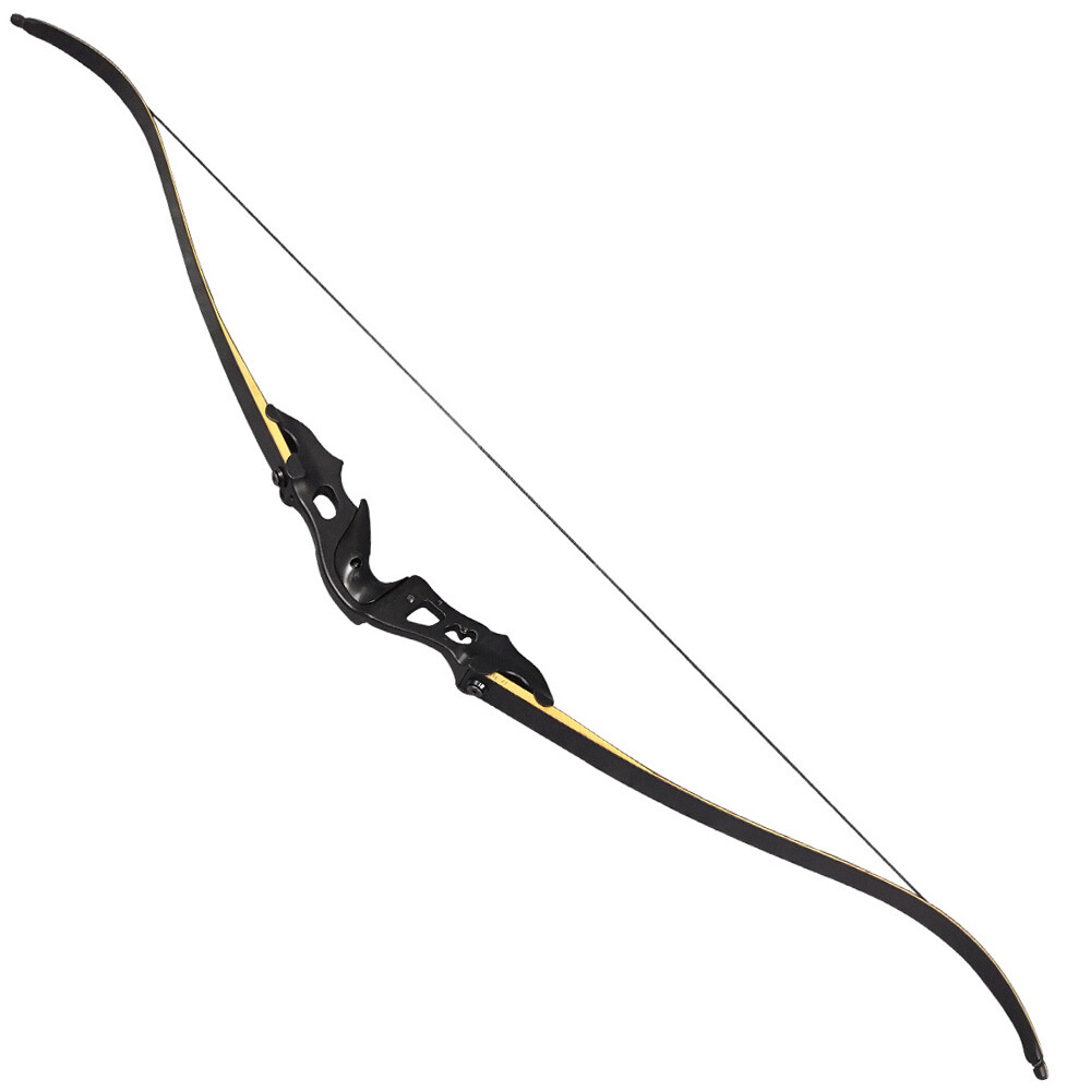 60" Archery Recurve Bow 20-55lbs Takedown Aluminum Riser RH Hunting