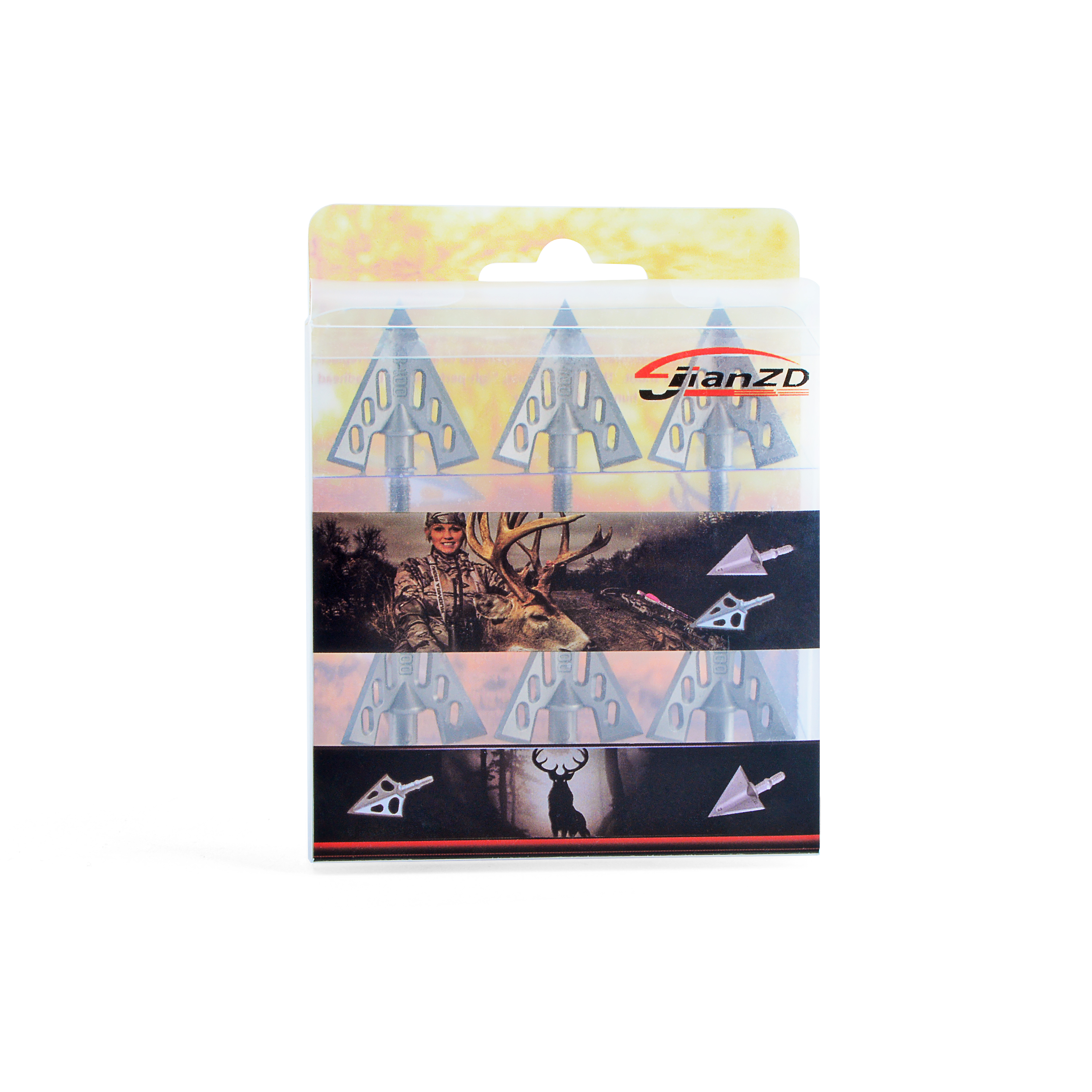 Universal Thread Aluminum Arrowheads, High Hardness, Pack of 6