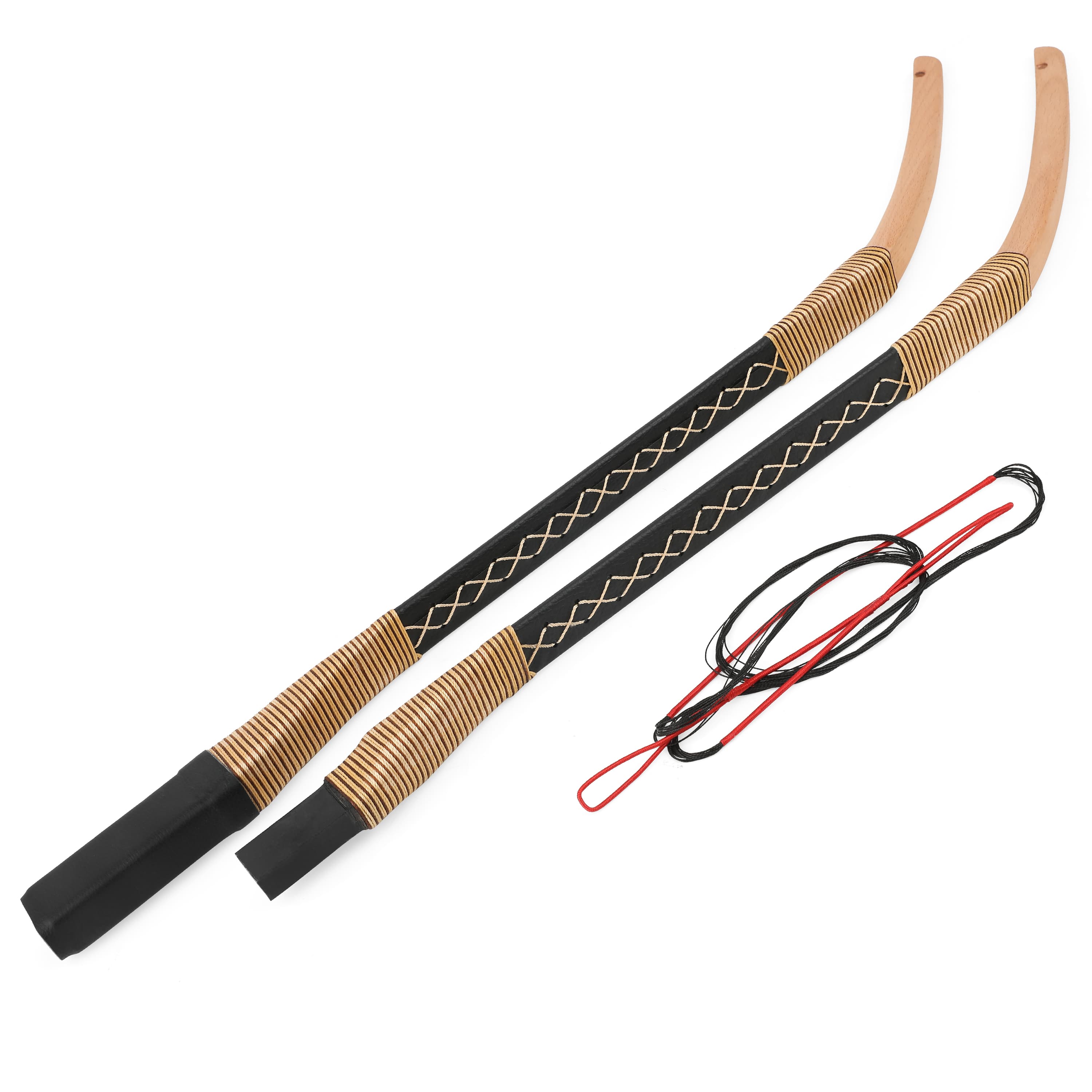 55" Traditional Takedown Wood Horse Bow Kit 20-35lbs RH/LH