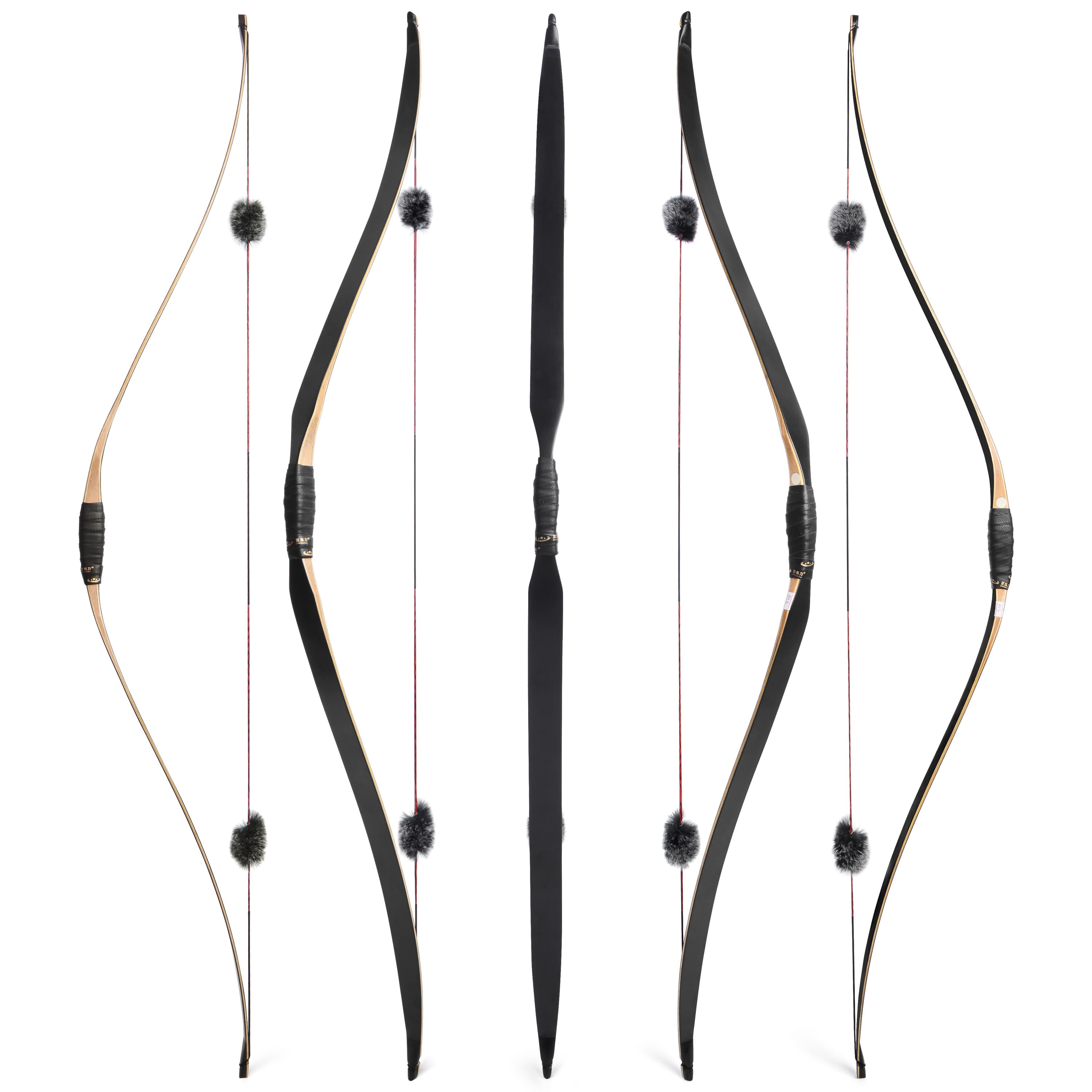 Traditional Triangle Longbow 15-50lbs Archery Handmade 58 inch