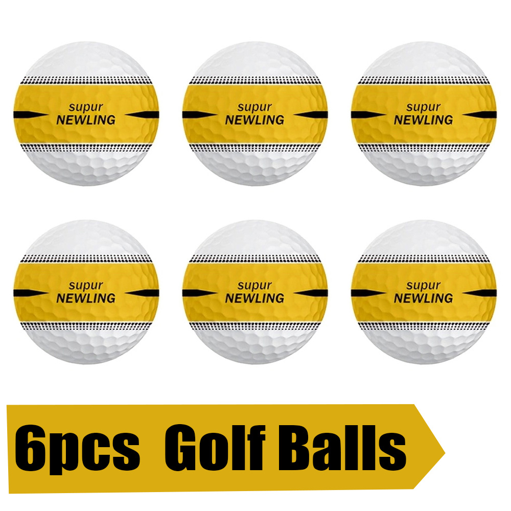 Rubber Golf Ball 6X Practice Training Driving Range Indoor Outdoor 