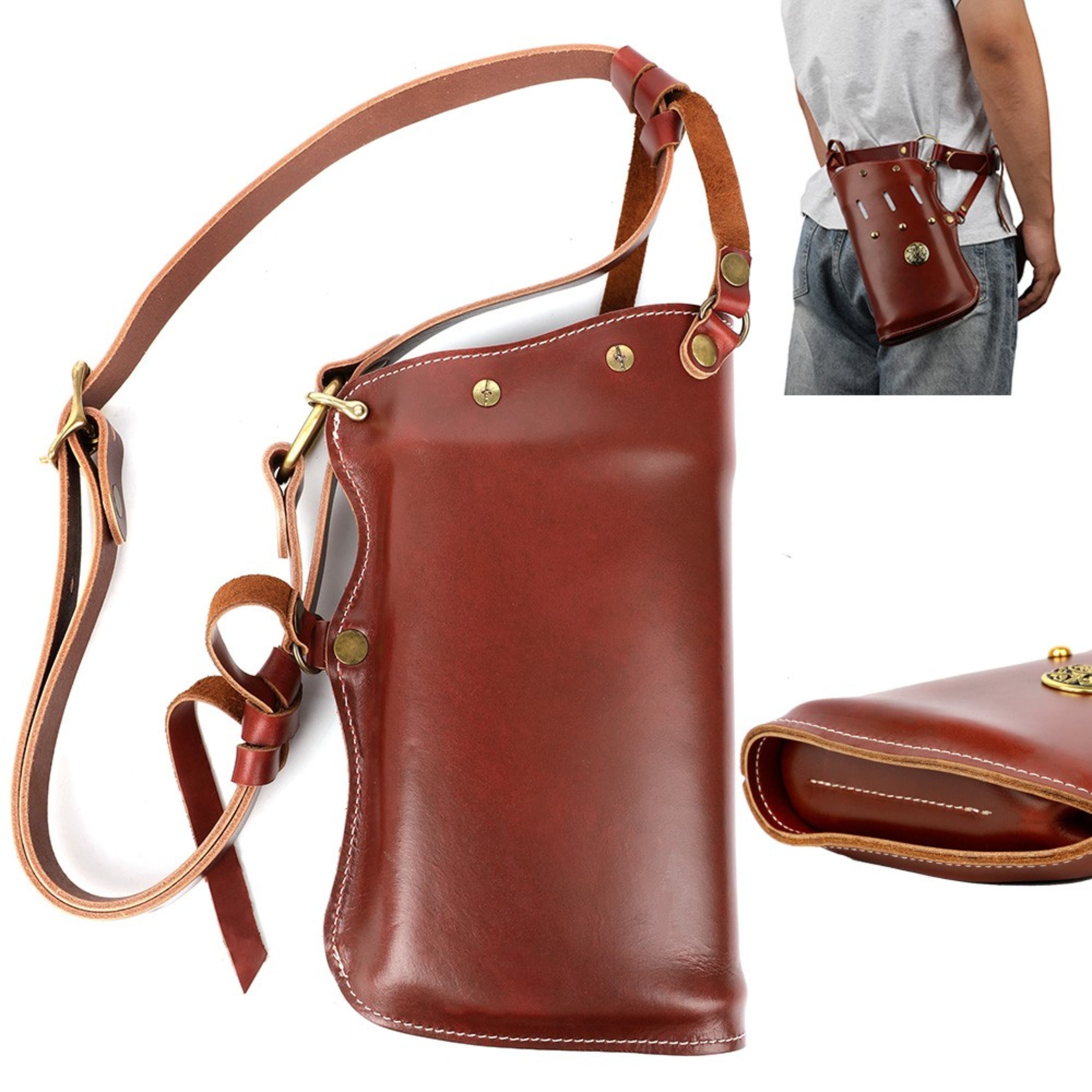 Cowhide Leather Arrow Quiver Brown Bow Hunting Accessory