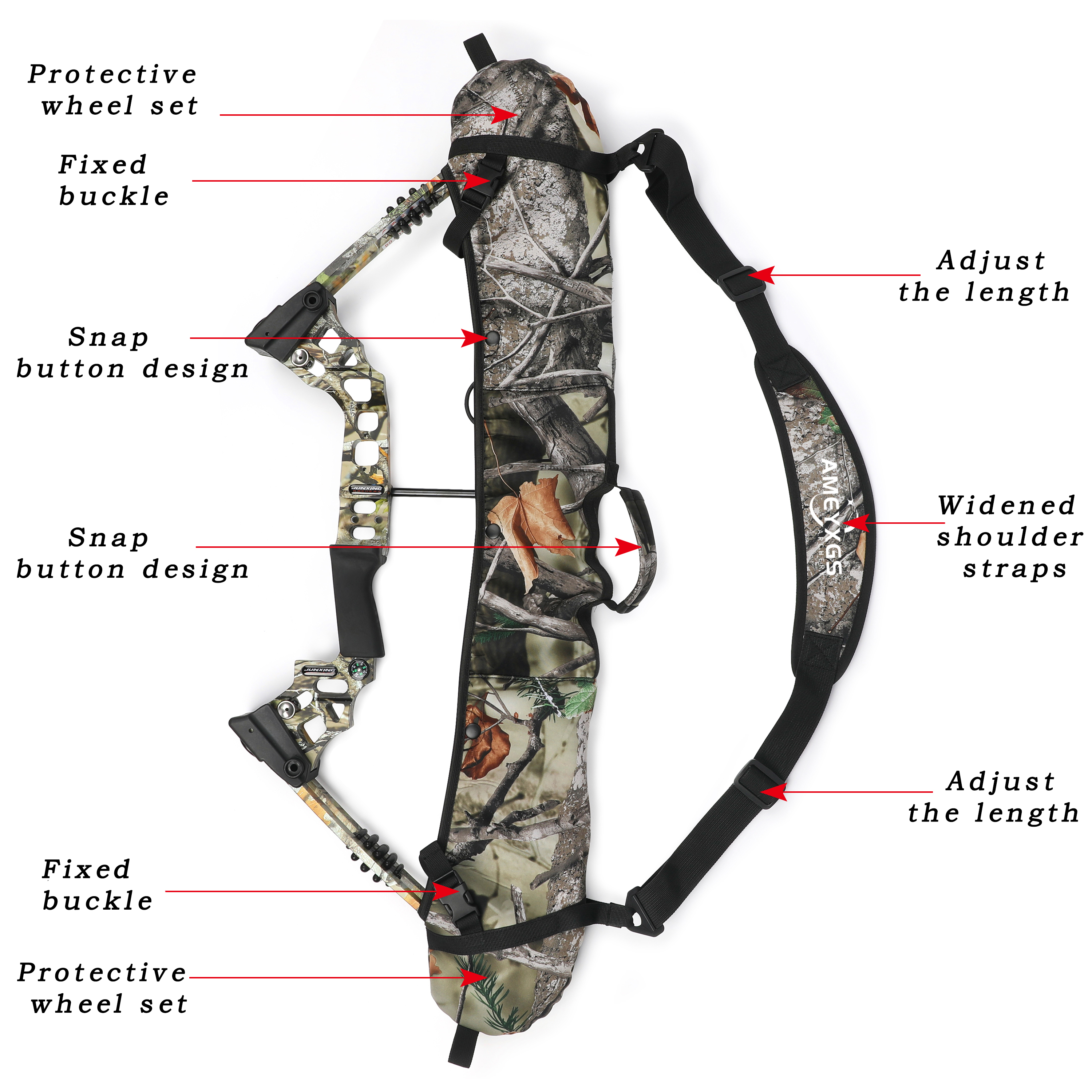 Compound Bow Case Neoprene Archery Bag