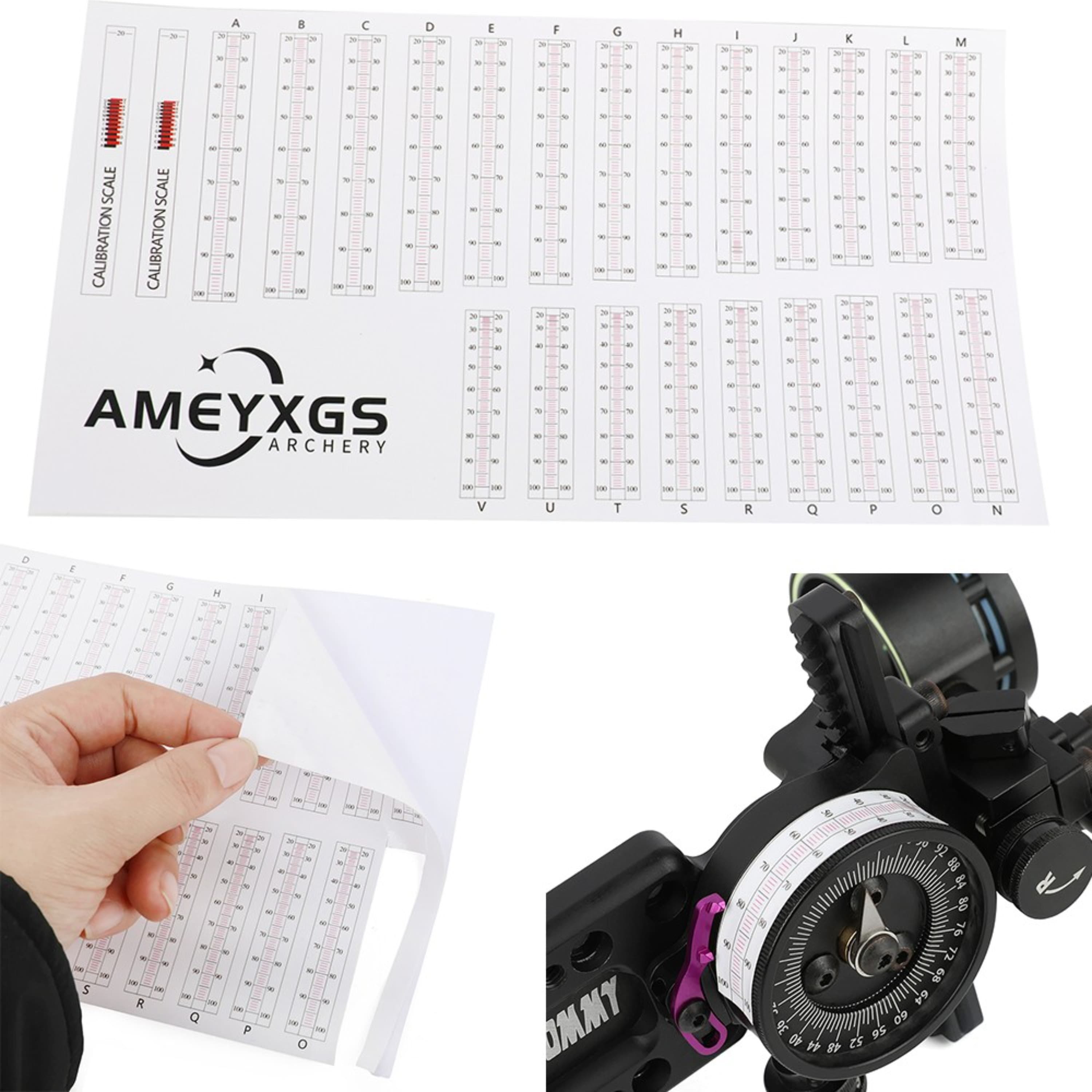 Archery Bow Sight Tape Extended Range Training Accessory 10pcs