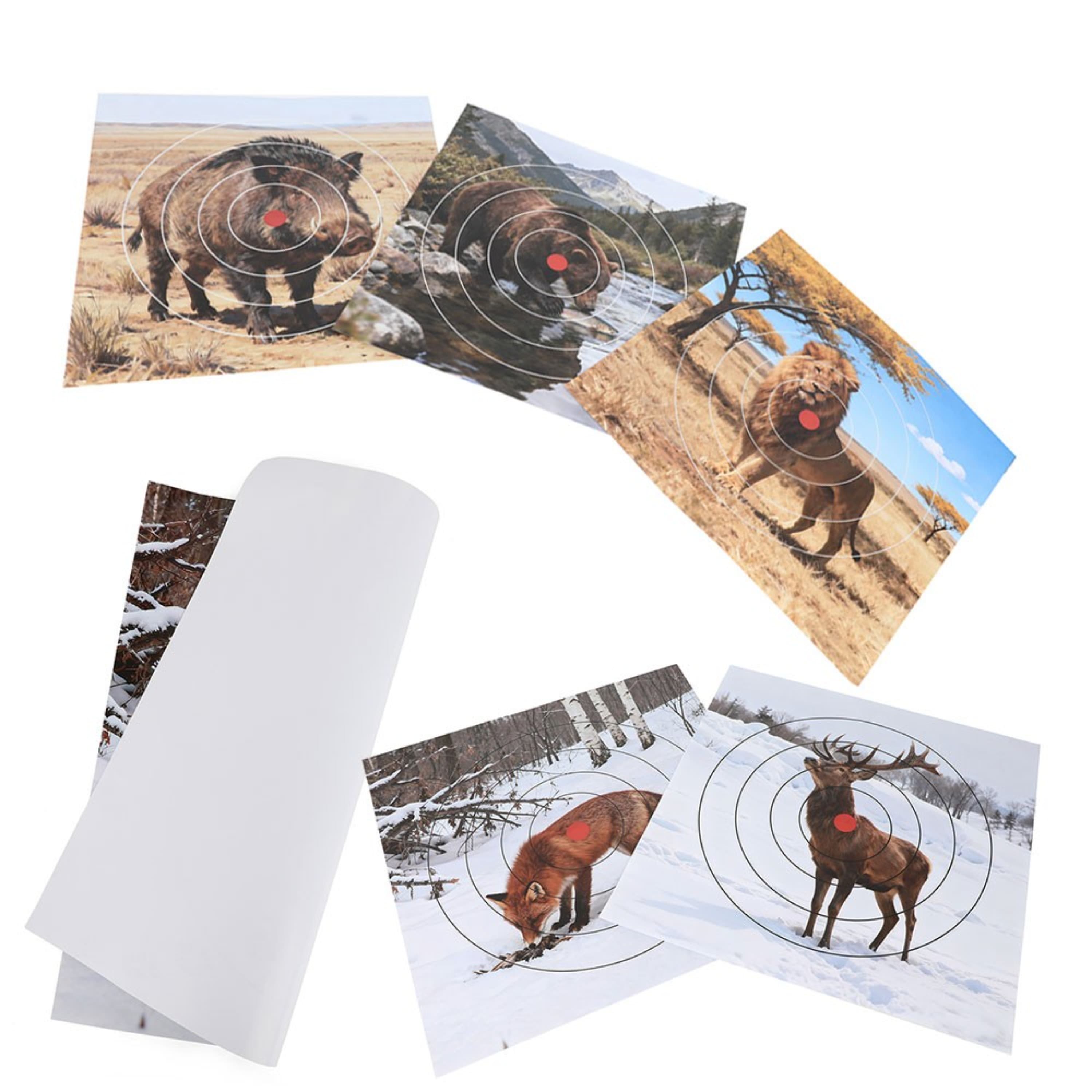 40x40cm Archery Target Paper Face Animal Arrow Bow Shooting 