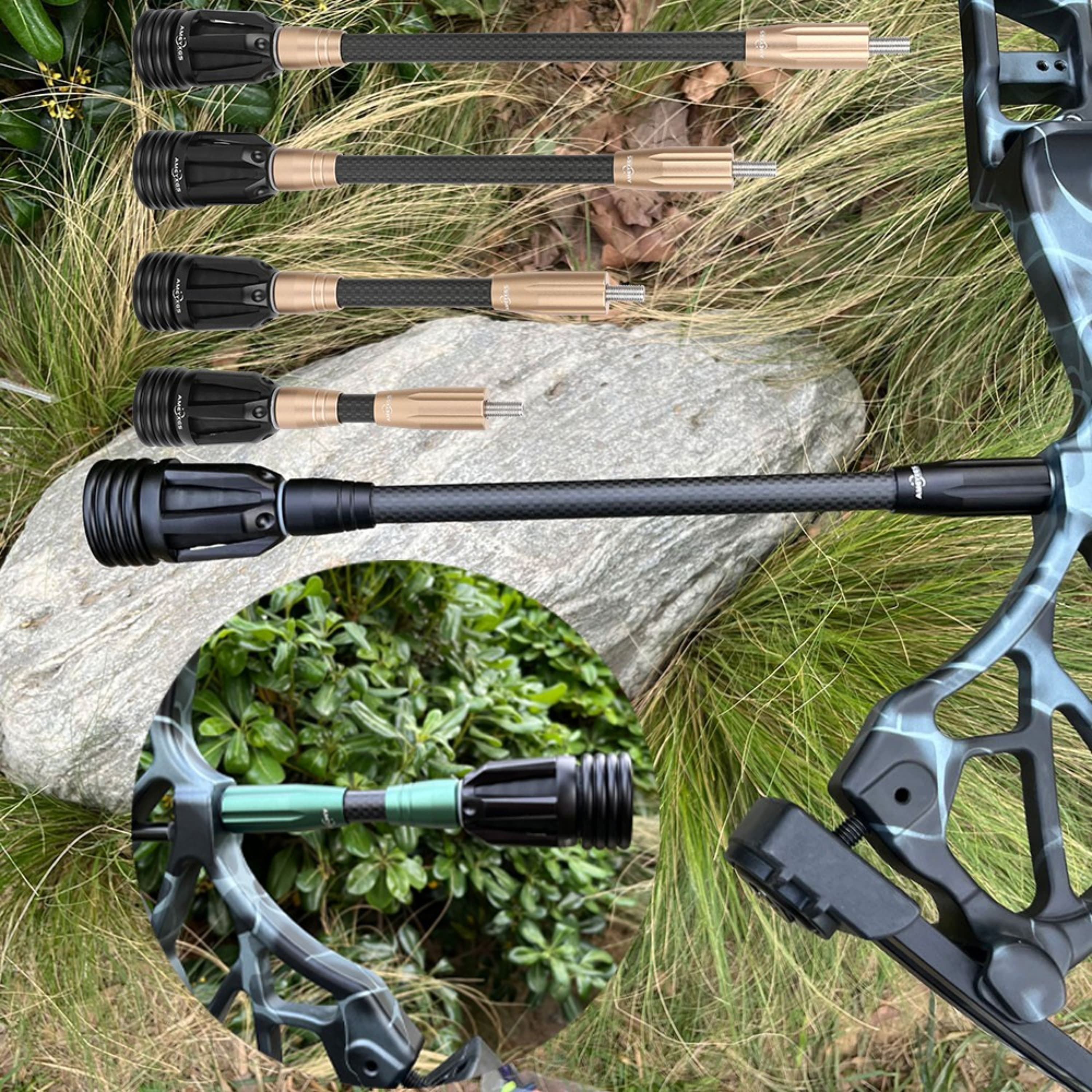 Archery Balance Bar 6" 8" 10" 12" stabilizer 3K Carbon Rod Compound Bow Shooting