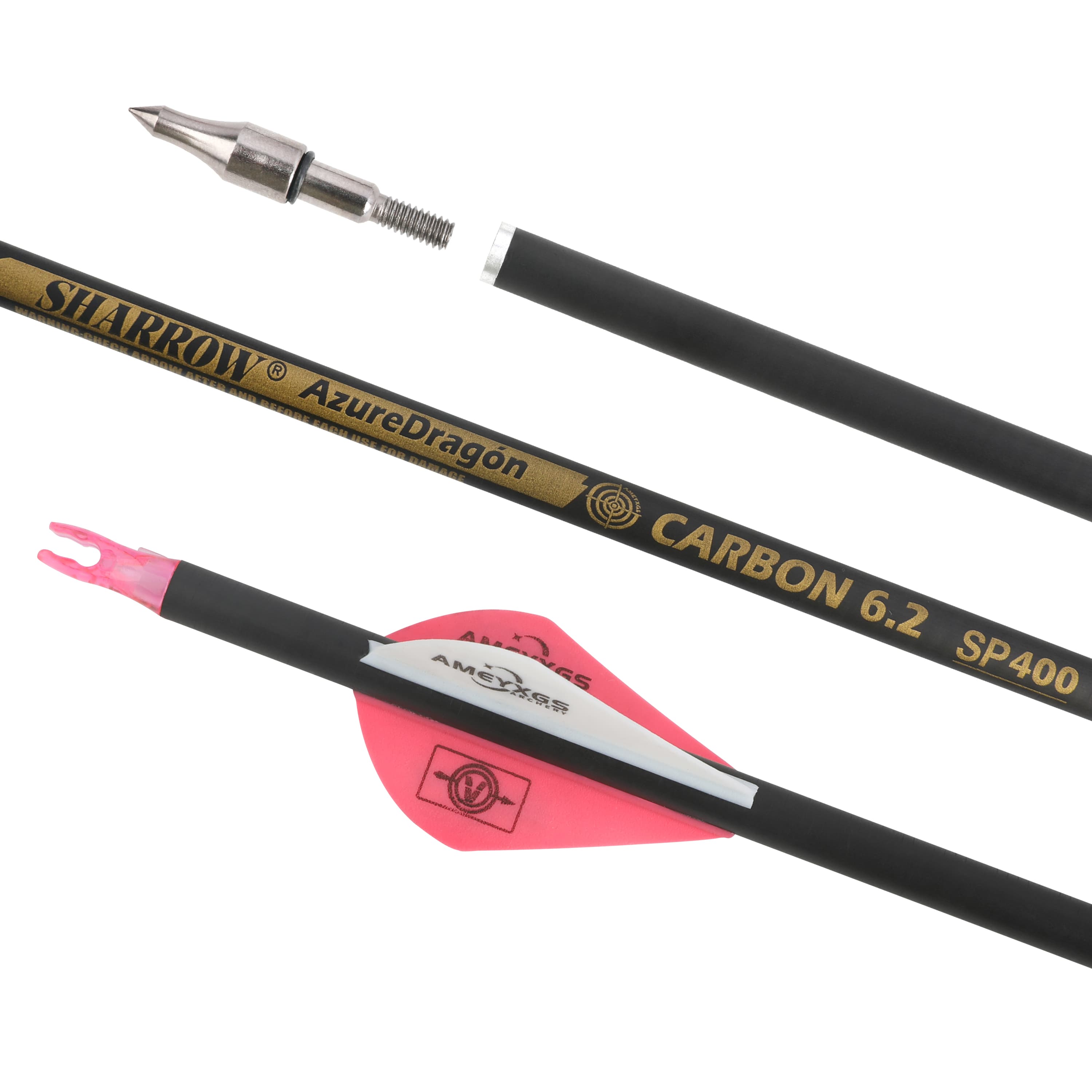 30" Pure Carbon Arrows Spine500 for Recurve/Compound Archery